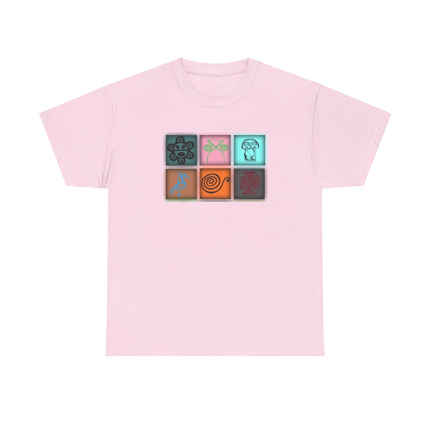 Taino Symbols 8,Unisex Heavy Cotton Tee