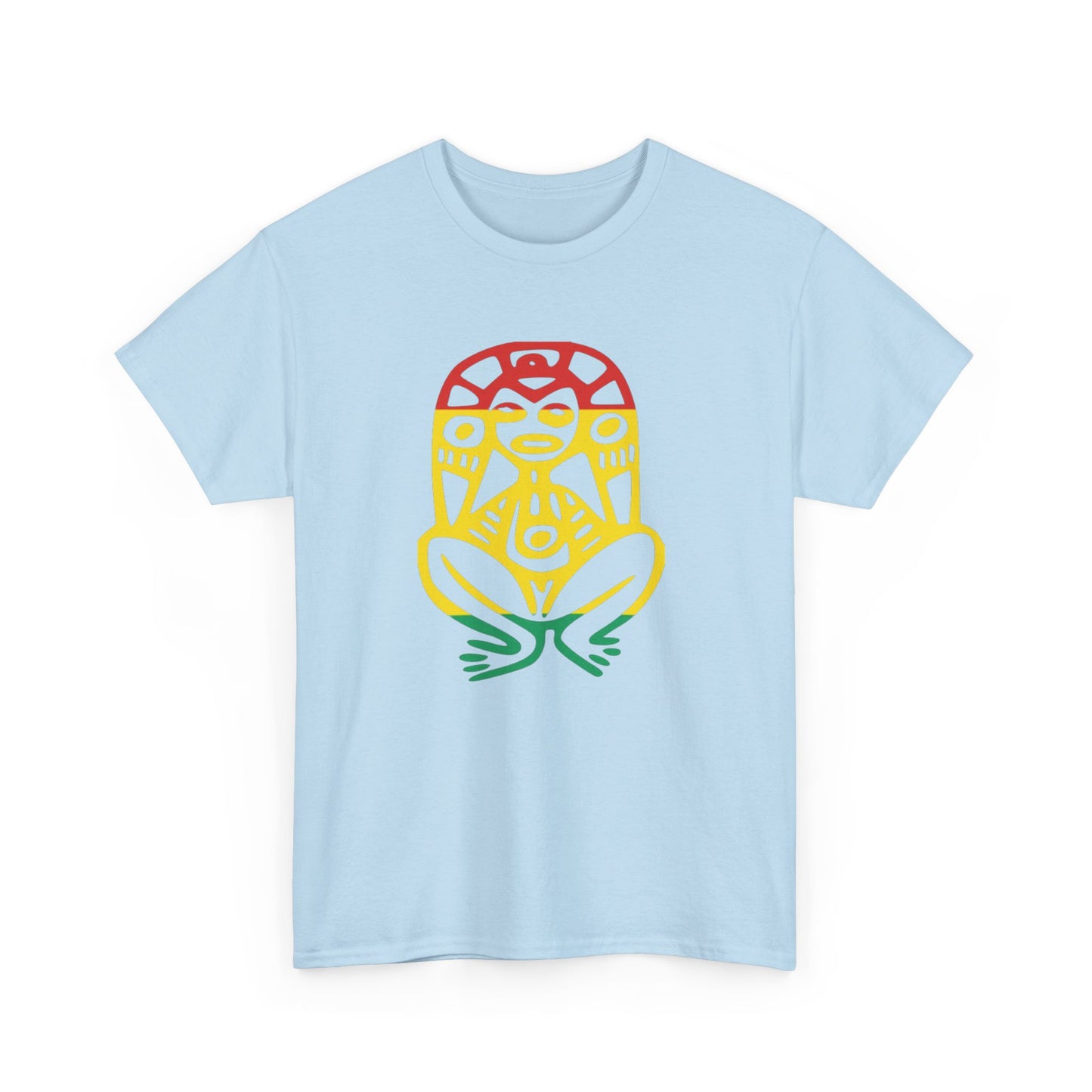 Atabey red, yellow and green, Unisex Heavy Cotton Tee