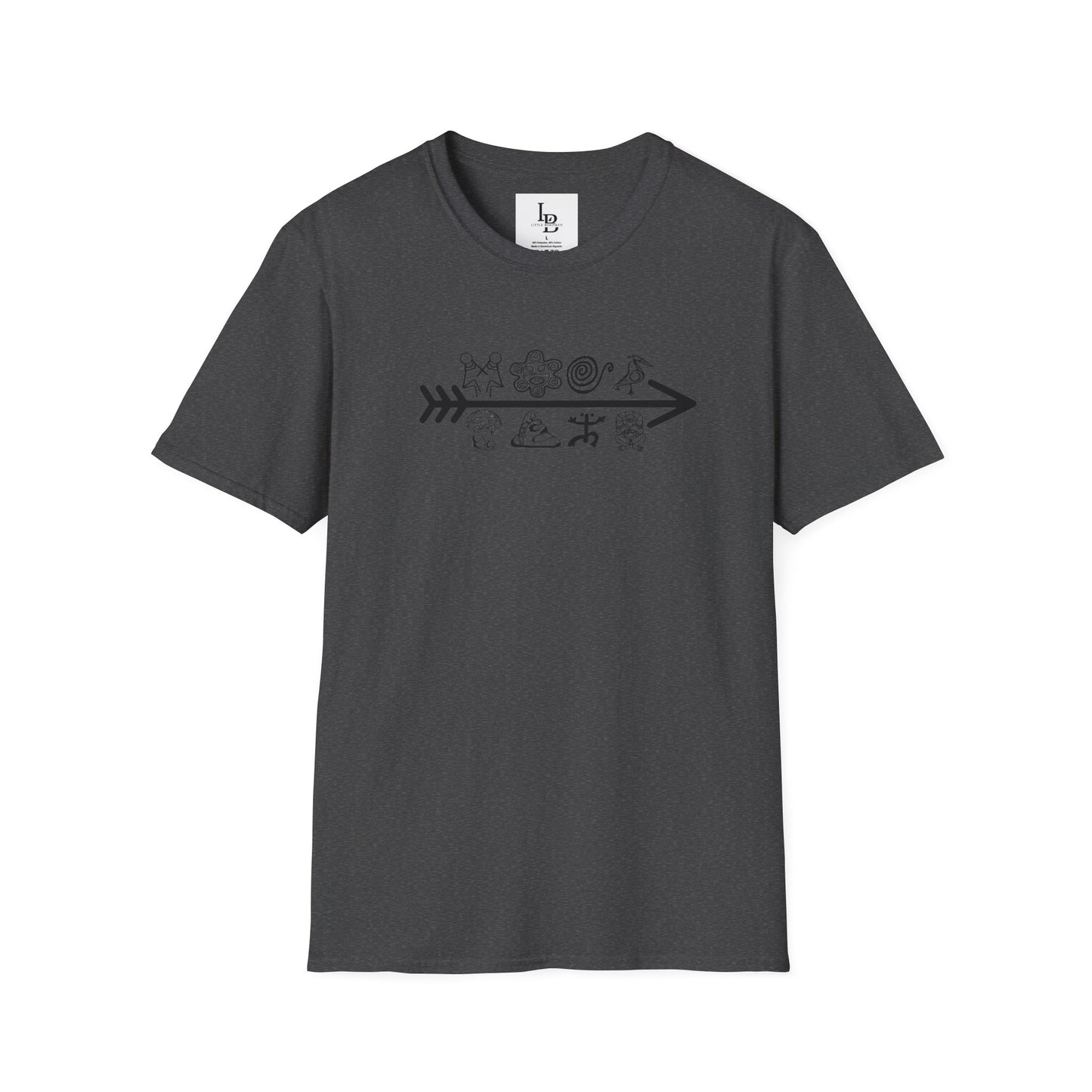 Arrow and Symbols, Unisex Softstyle T-Shirt