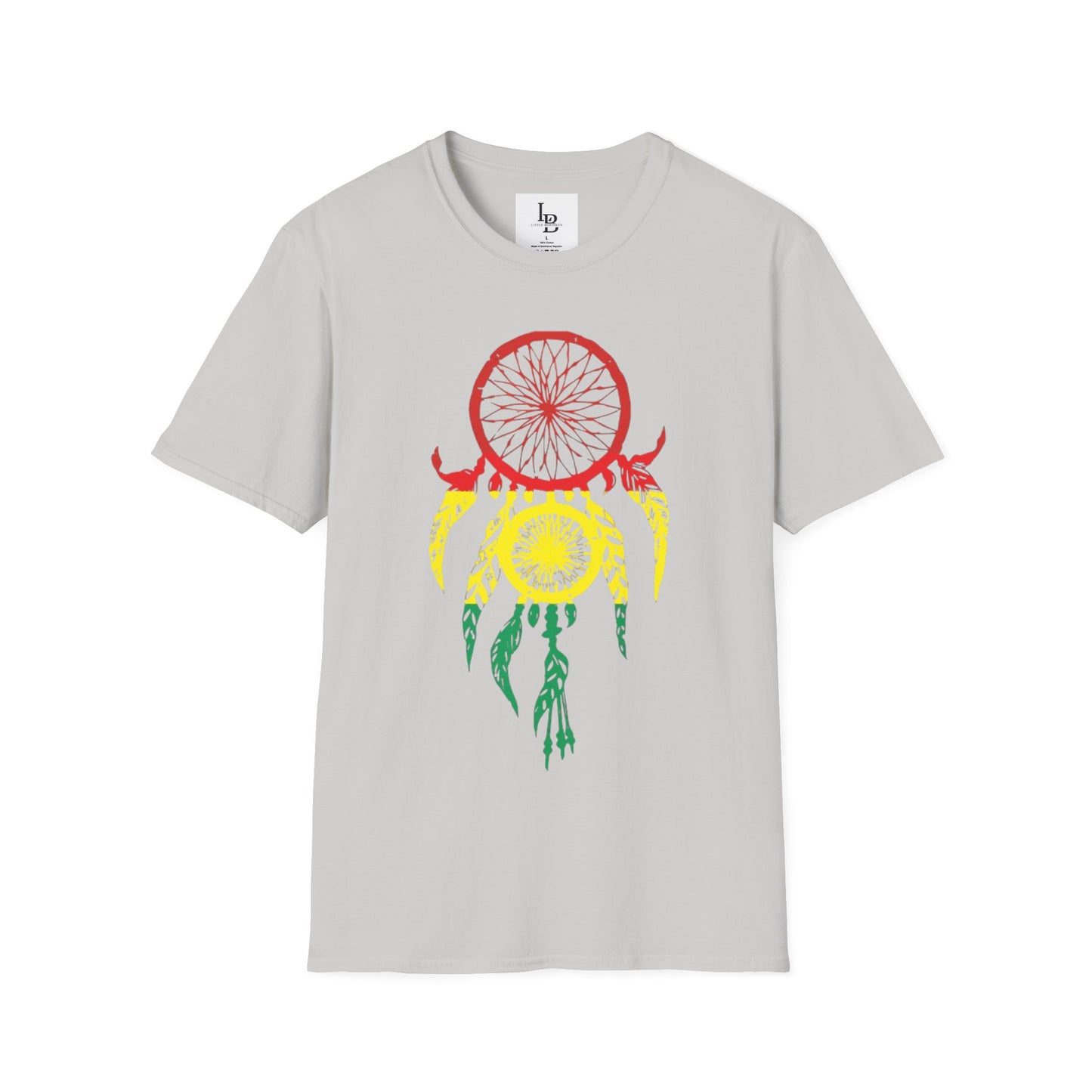 Dream Catcher - Taino Flag colors, Unisex Softstyle T-Shirt