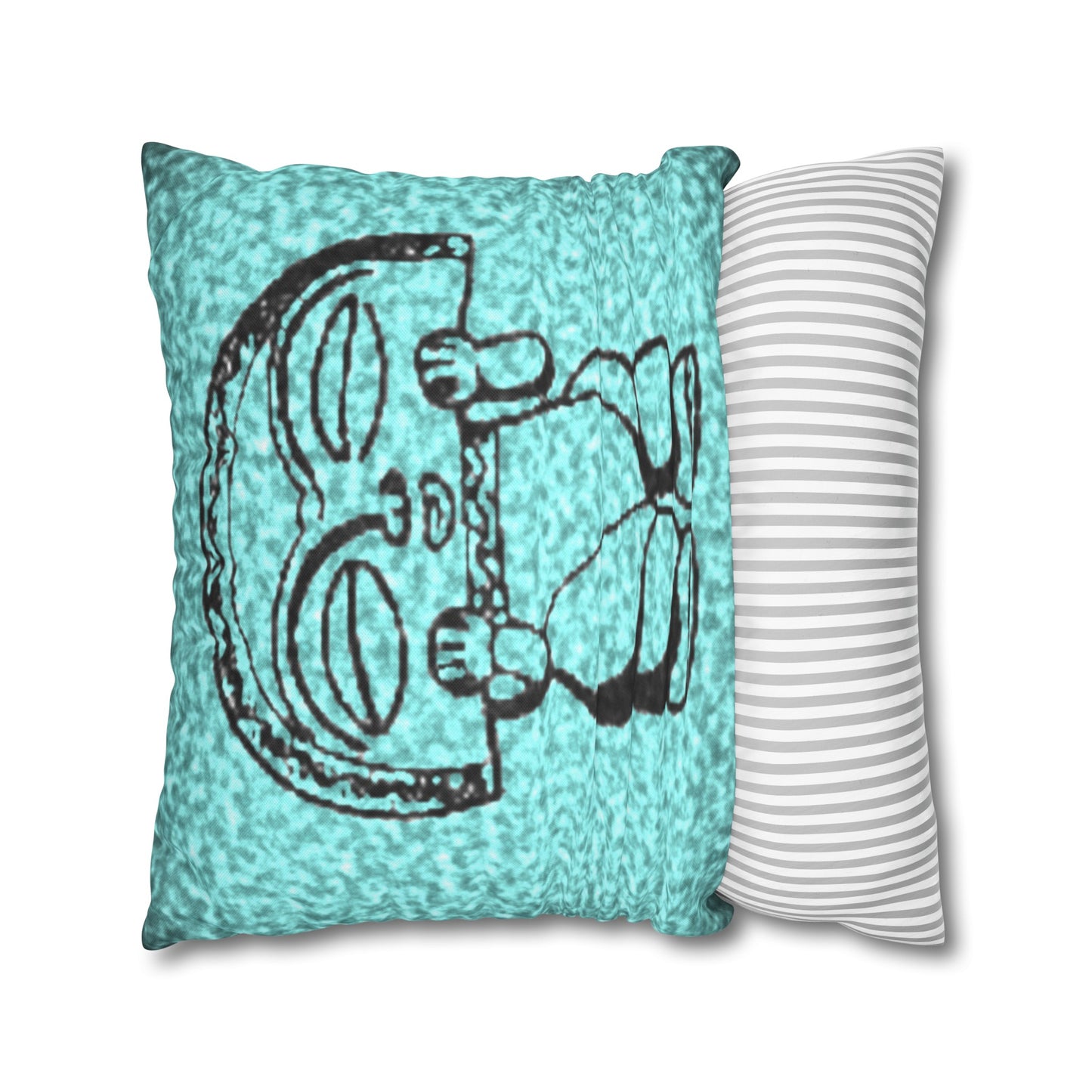 Taino Symbols 2 pillow cover, Spun Polyester Square Pillowcase
