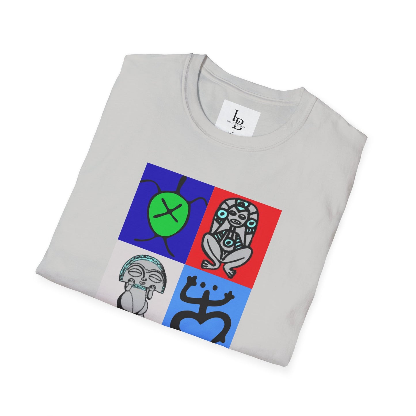 Four Taino Symbols, Unisex Softstyle T-Shirt