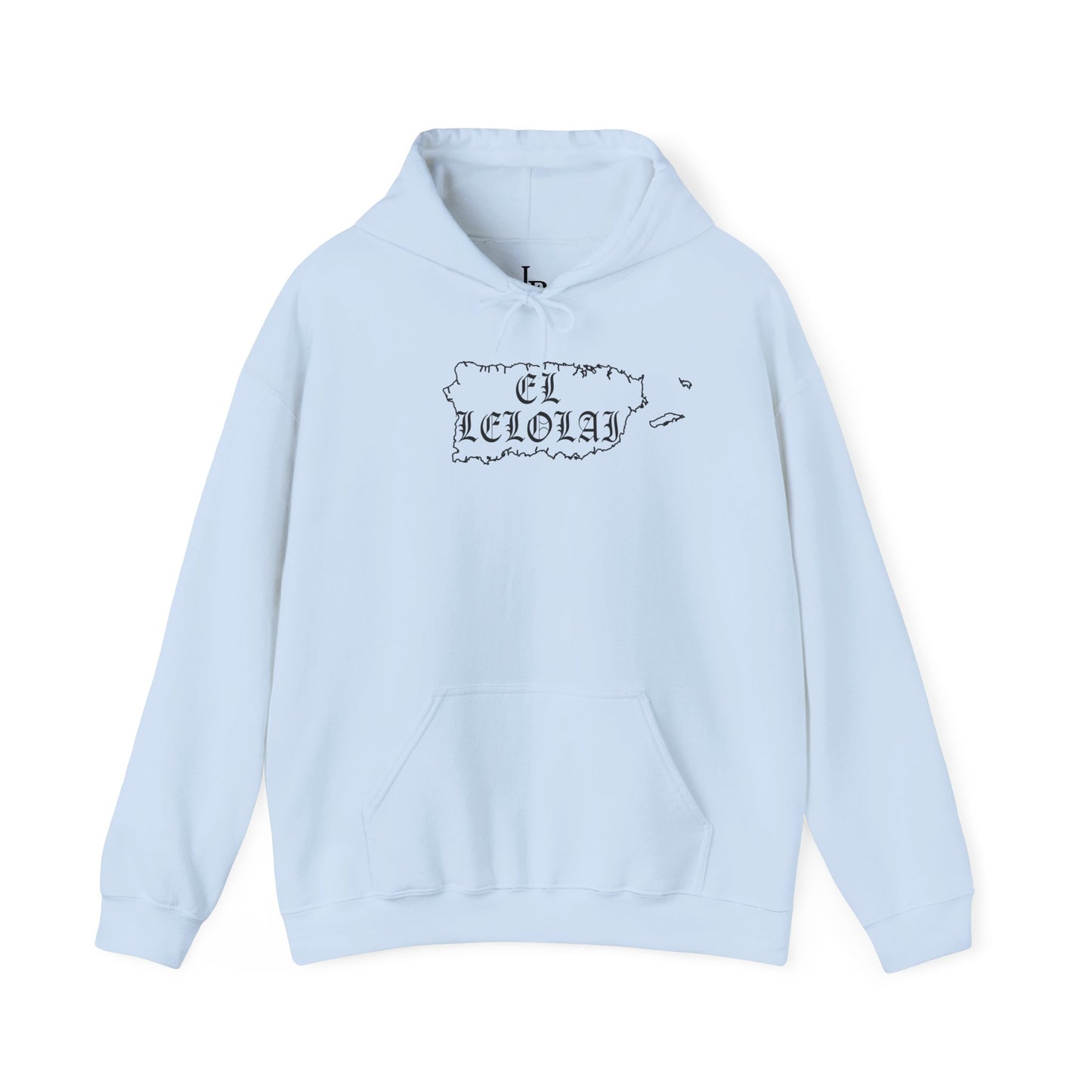 EL LELOLAI PR SILOUETTE MAP Unisex Hoodie, Cozy Sweatshirt, Casual Wear, Gifts for Adventures, Pride Apparel, Comfortable Streetwear