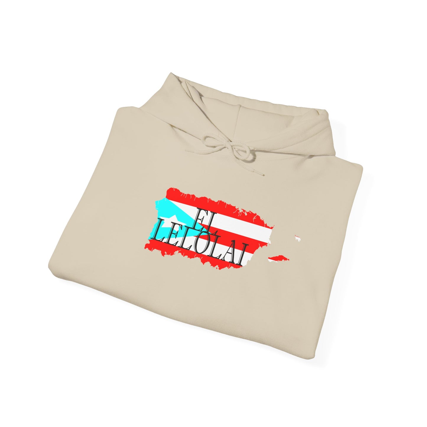 EL LELOLAI PR MAP Unisex Hoodie, Cozy Sweatshirt, Casual Wear, Gifts for Adventures, Pride Apparel, Comfortable Streetwear