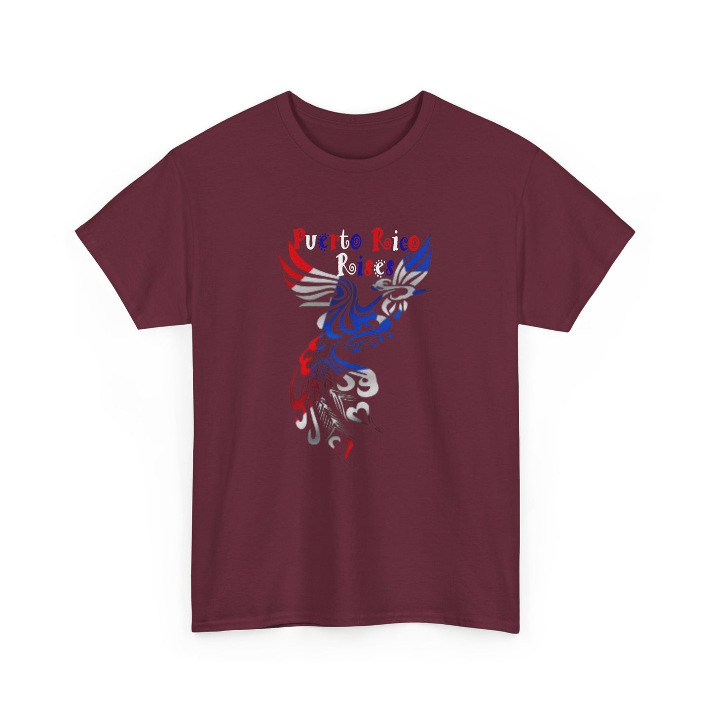 Puerto Rico Rises Phoenix, Unisex Heavy Cotton Tee
