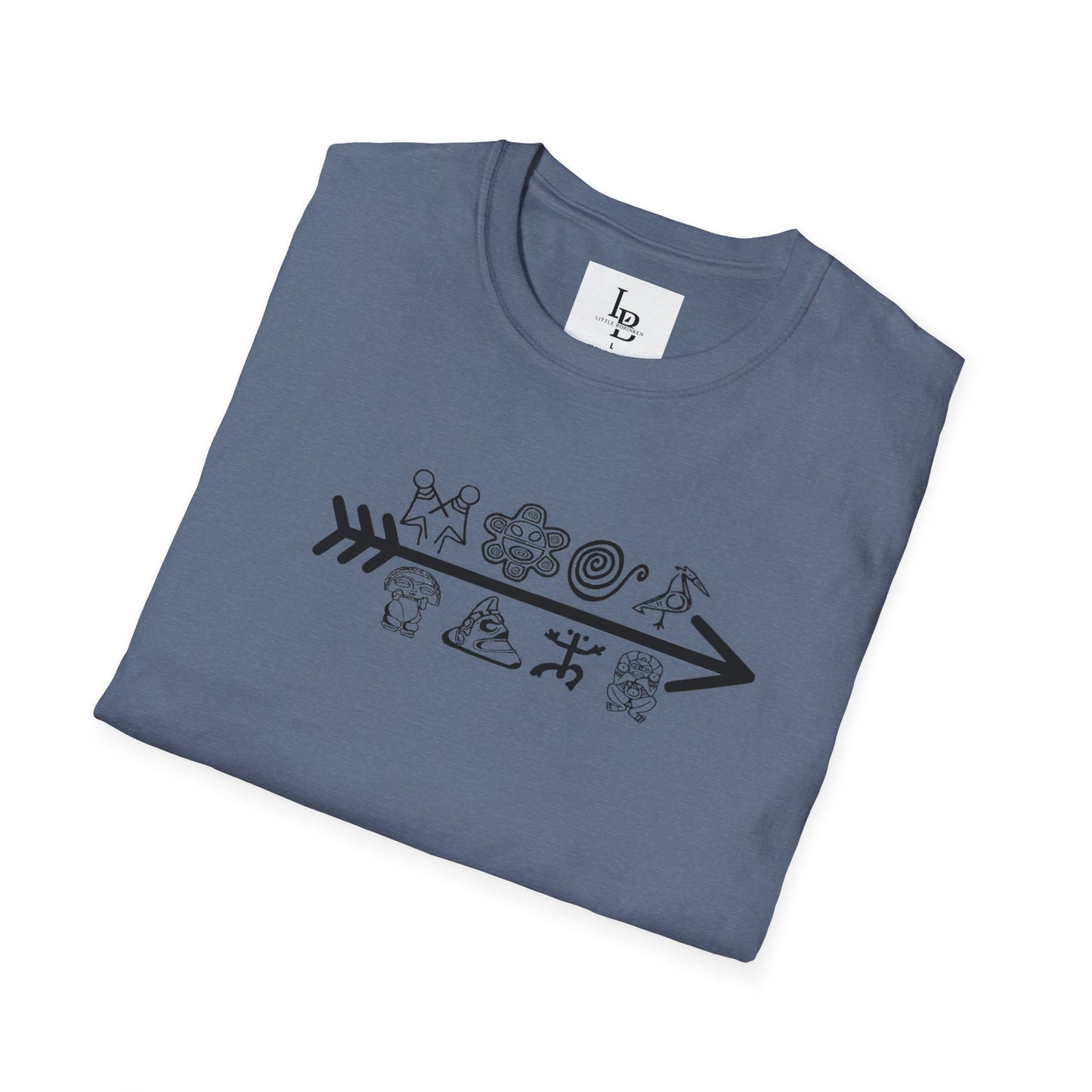 Arrow and Symbols, Unisex Softstyle T-Shirt