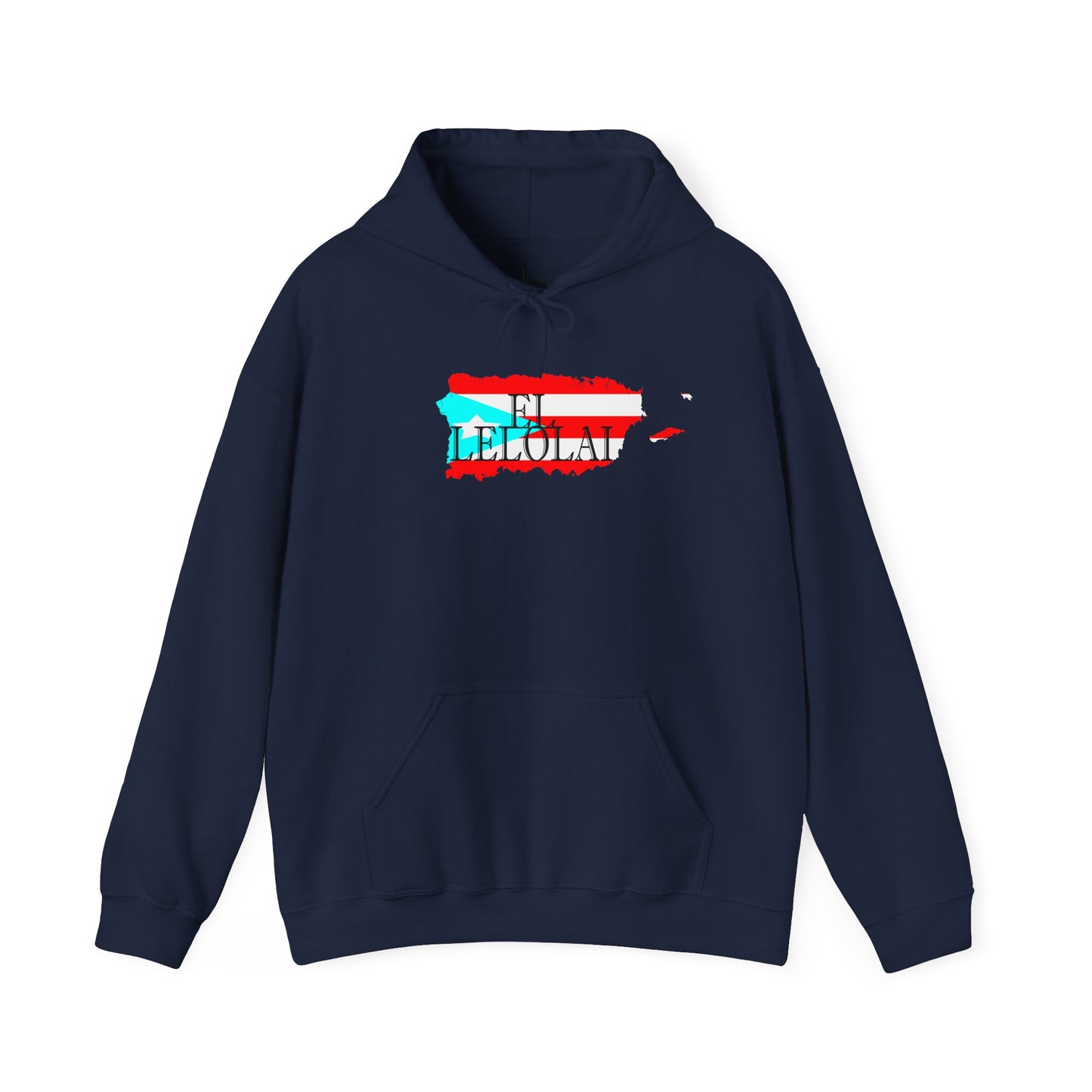 EL LELOLAI PR MAP Unisex Hoodie, Cozy Sweatshirt, Casual Wear, Gifts for Adventures, Pride Apparel, Comfortable Streetwear