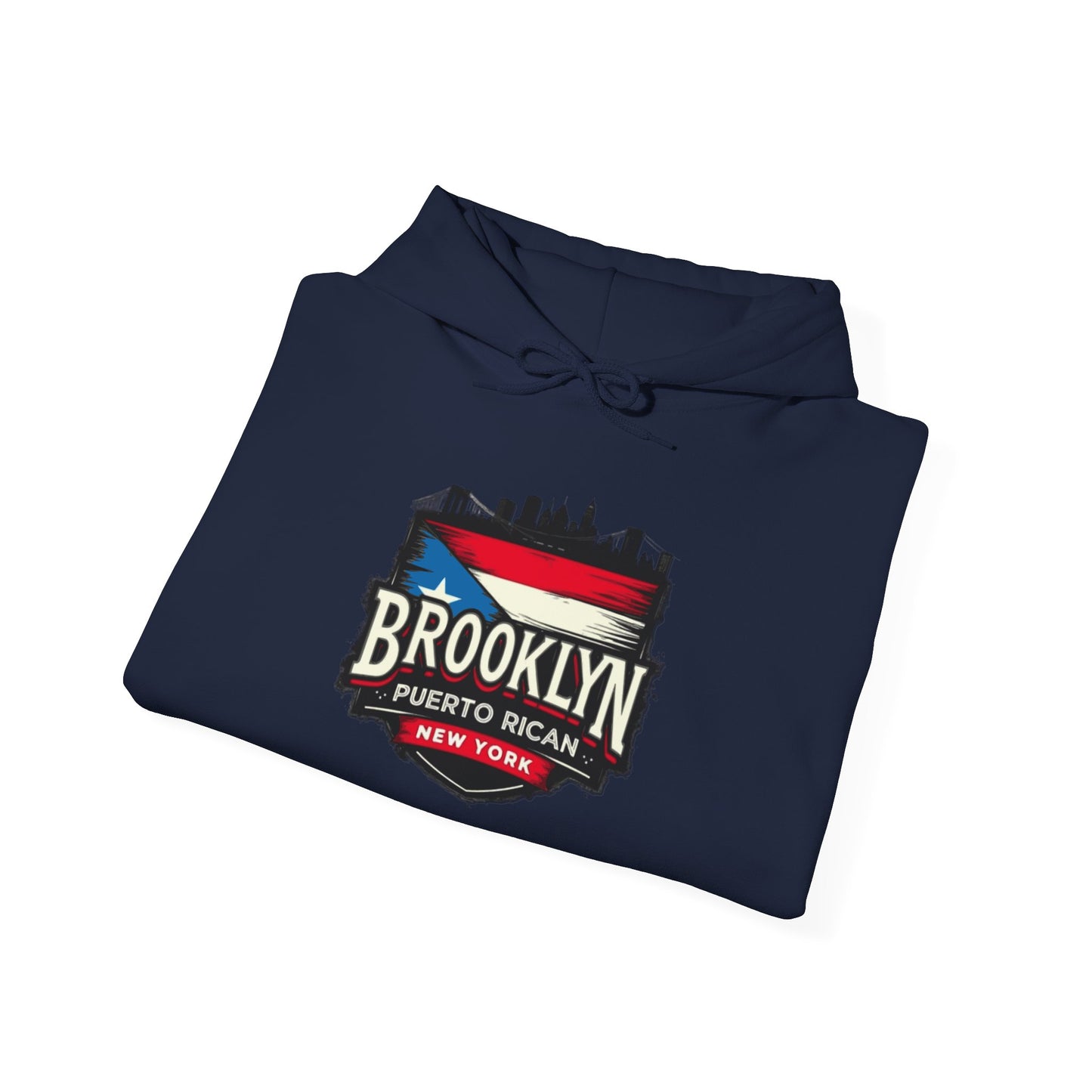 Brooklyn Puerto Rican Unisex Hoodie, Cozy Sweatshirt, Casual Wear, Gifts for Adventures, Pride Apparel, Comfortable Streetwear