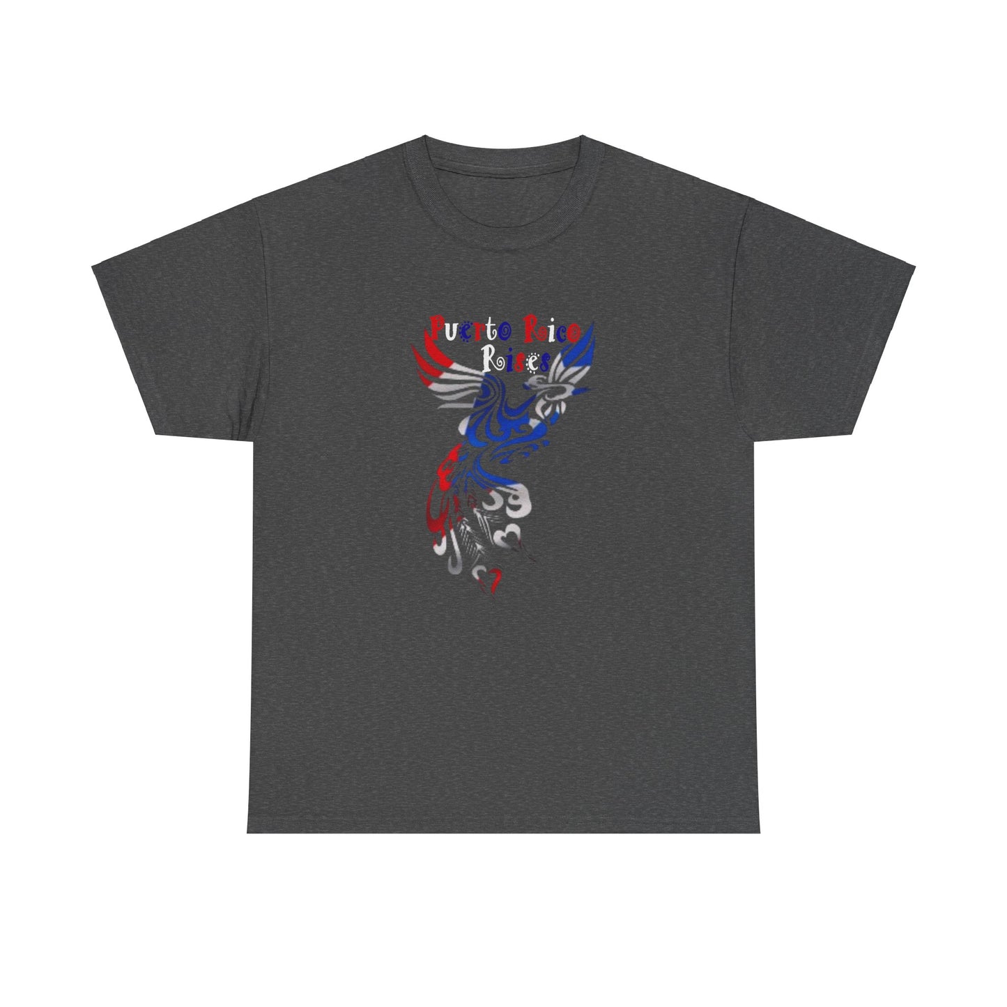 Puerto Rico Rises Phoenix, Unisex Heavy Cotton Tee