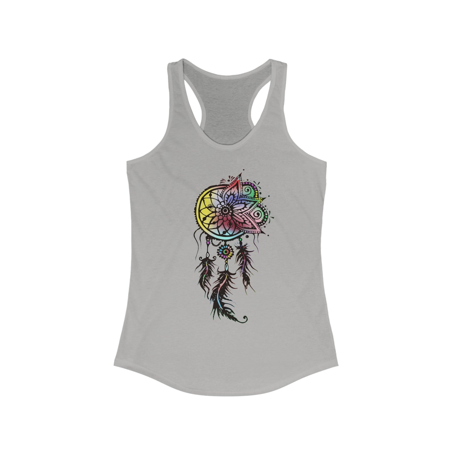 Colored Dream Catcher, Women's Ideal Racerback Tank