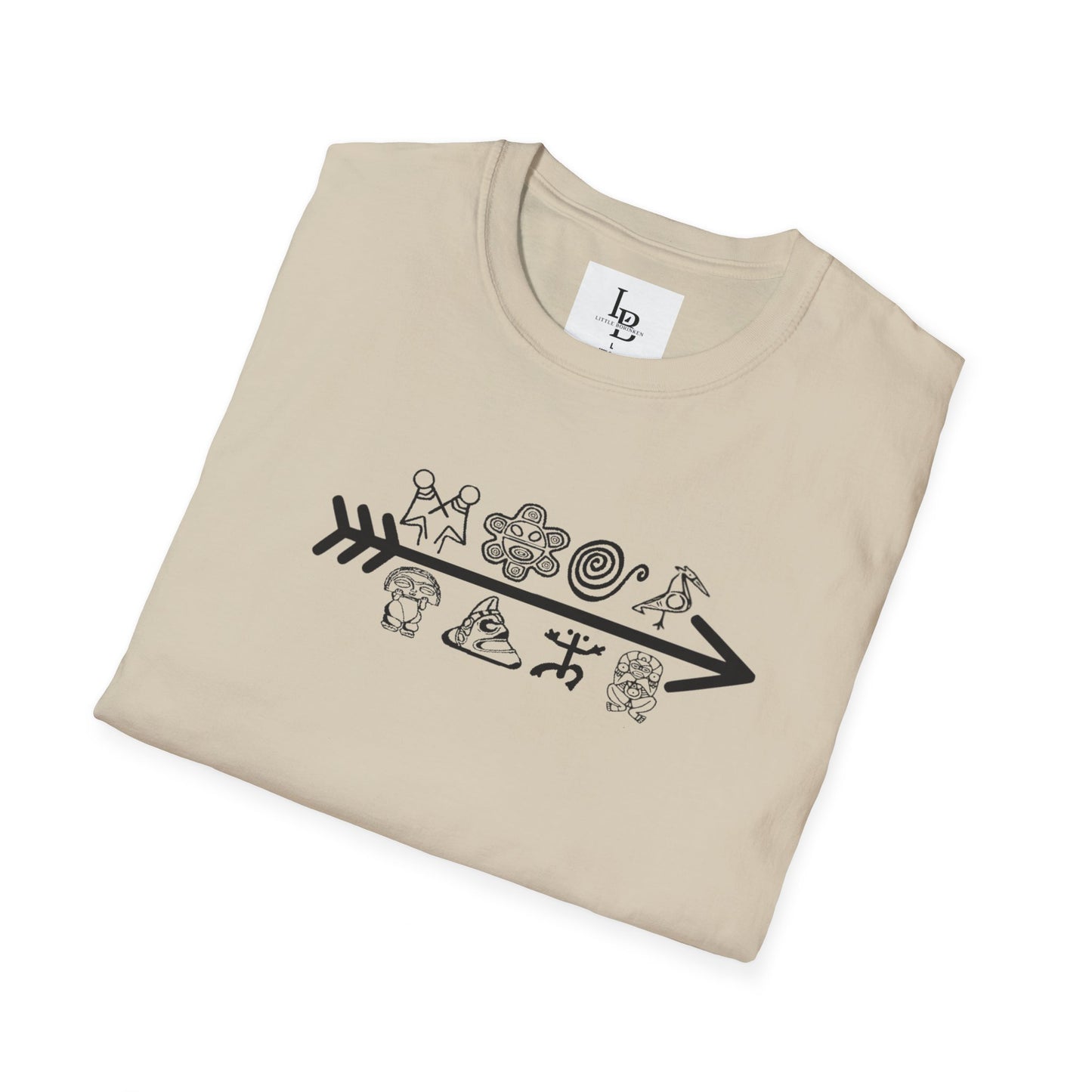 Arrow and Symbols, Unisex Softstyle T-Shirt