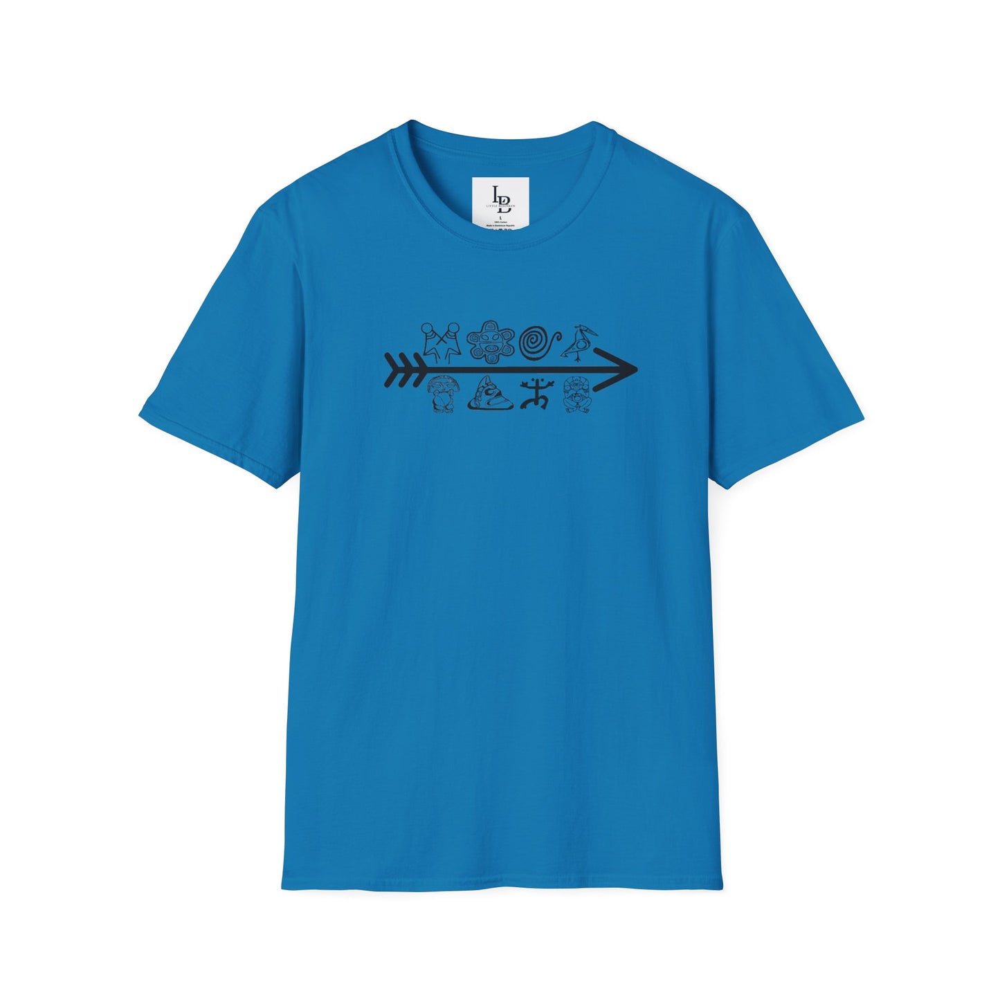 Arrow and Symbols, Unisex Softstyle T-Shirt