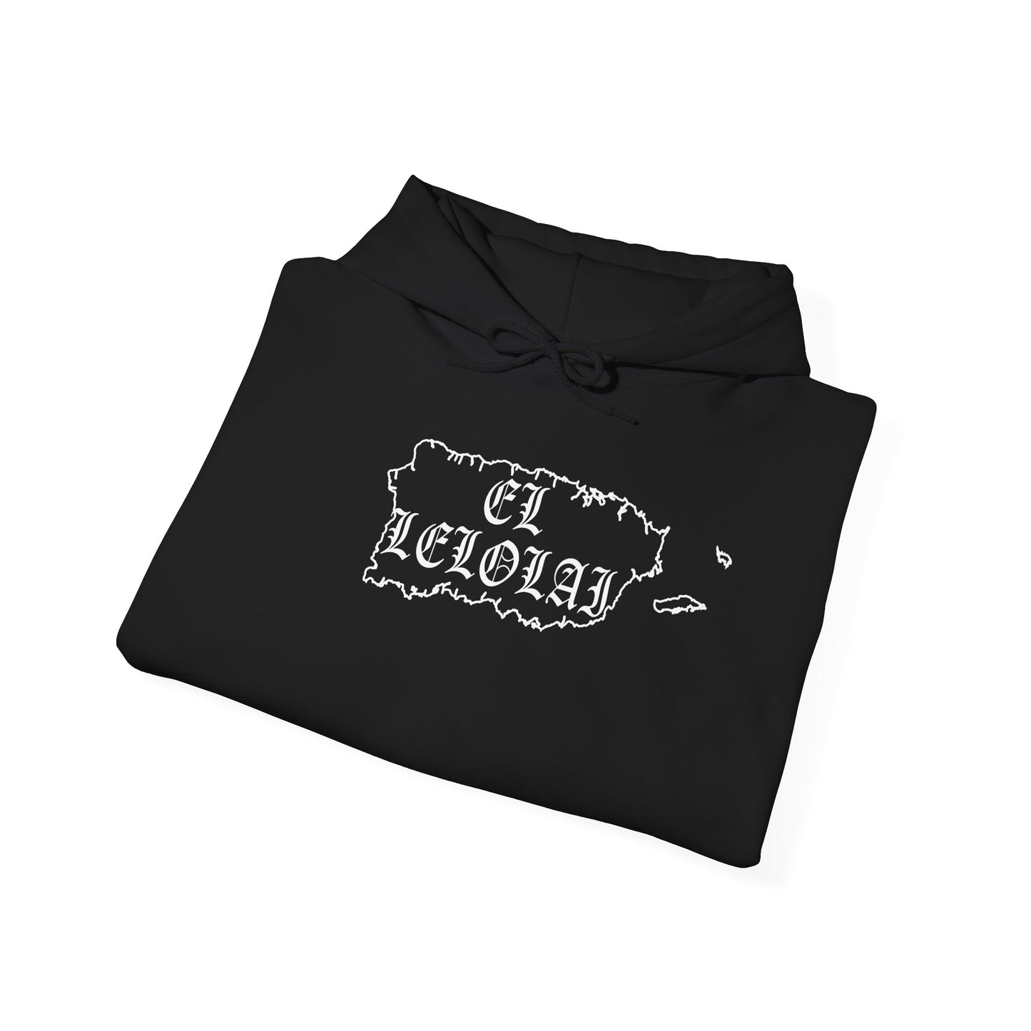 EL LELOLAI PR SILOUETTE MAP Unisex Hoodie, Cozy Sweatshirt, Casual Wear, Gifts for Adventures, Pride Apparel, Comfortable Streetwear