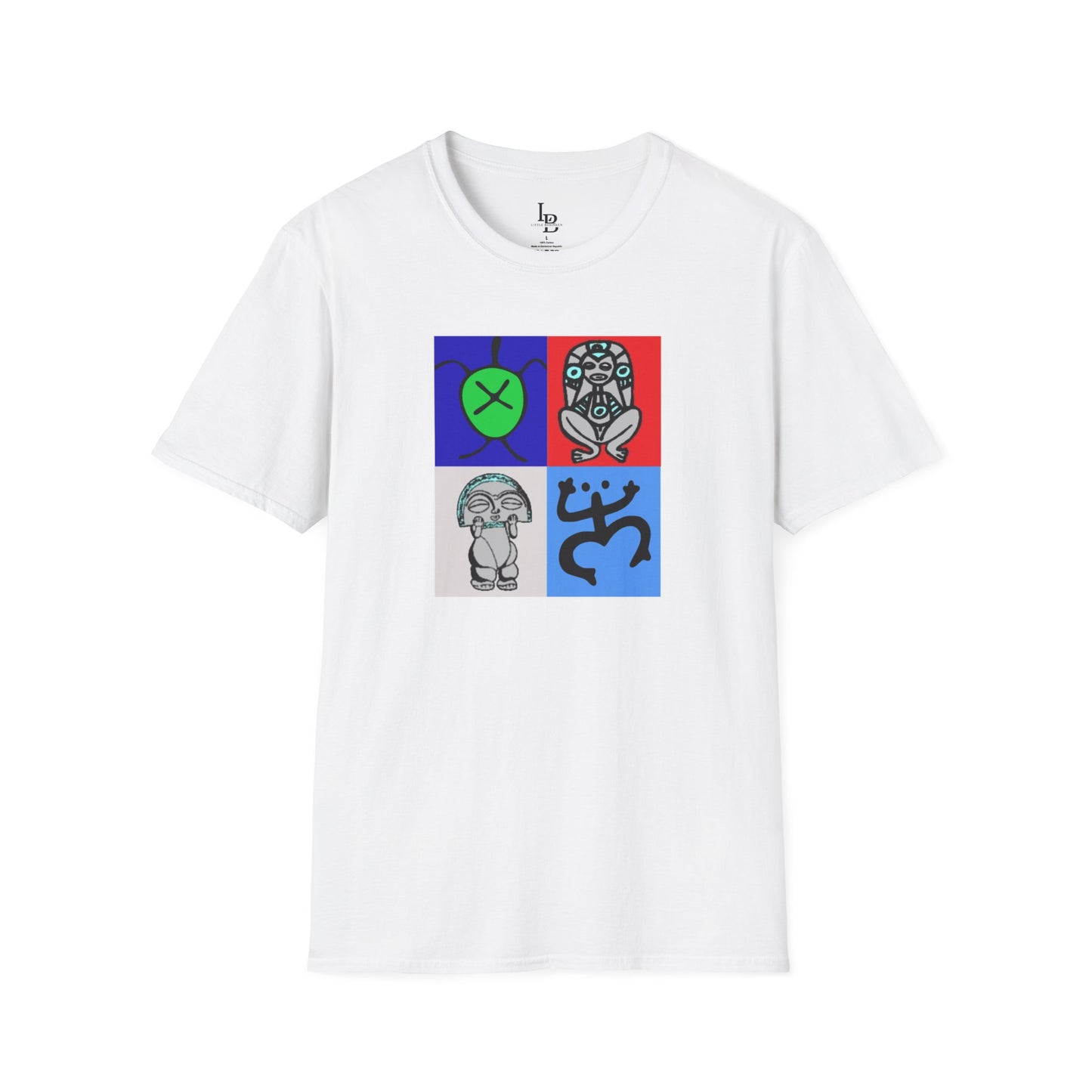 Four Taino Symbols, Unisex Softstyle T-Shirt