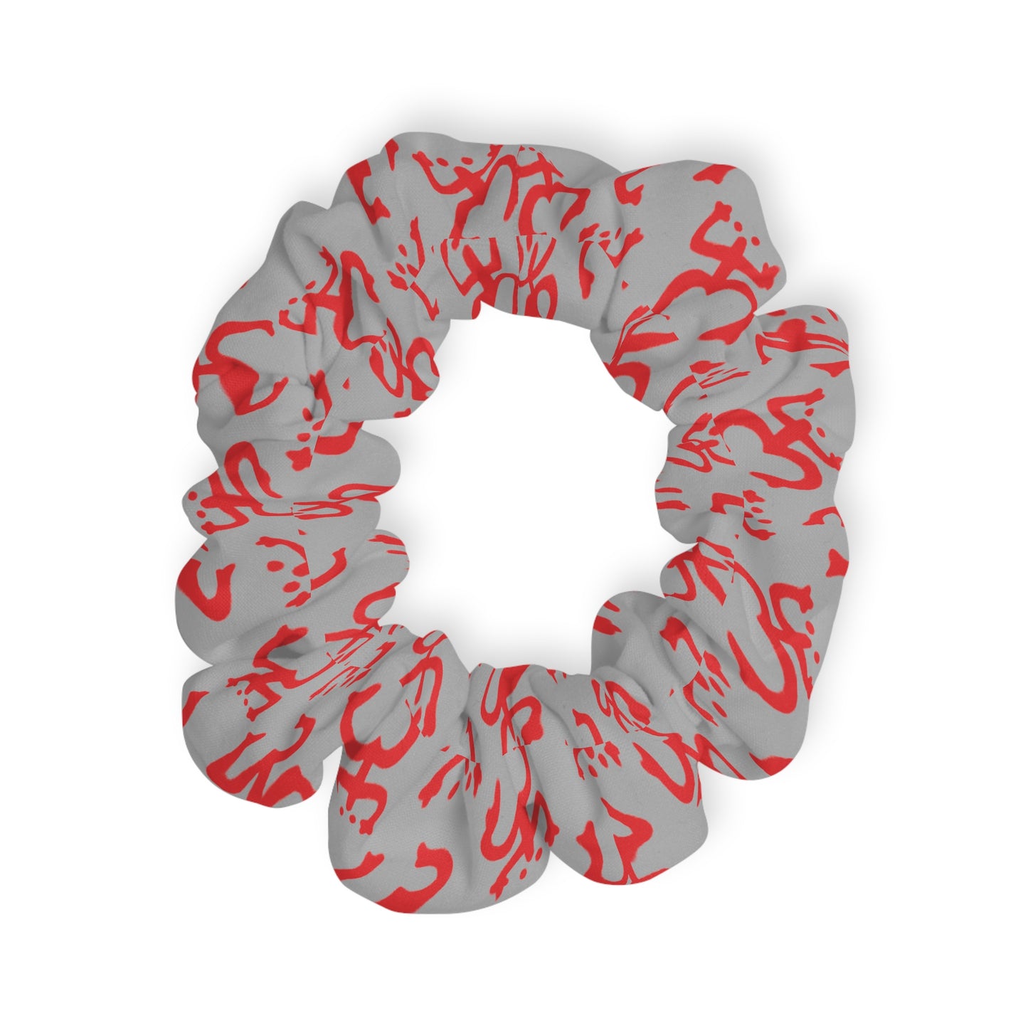 Red Coqui Light Gray, Scrunchie