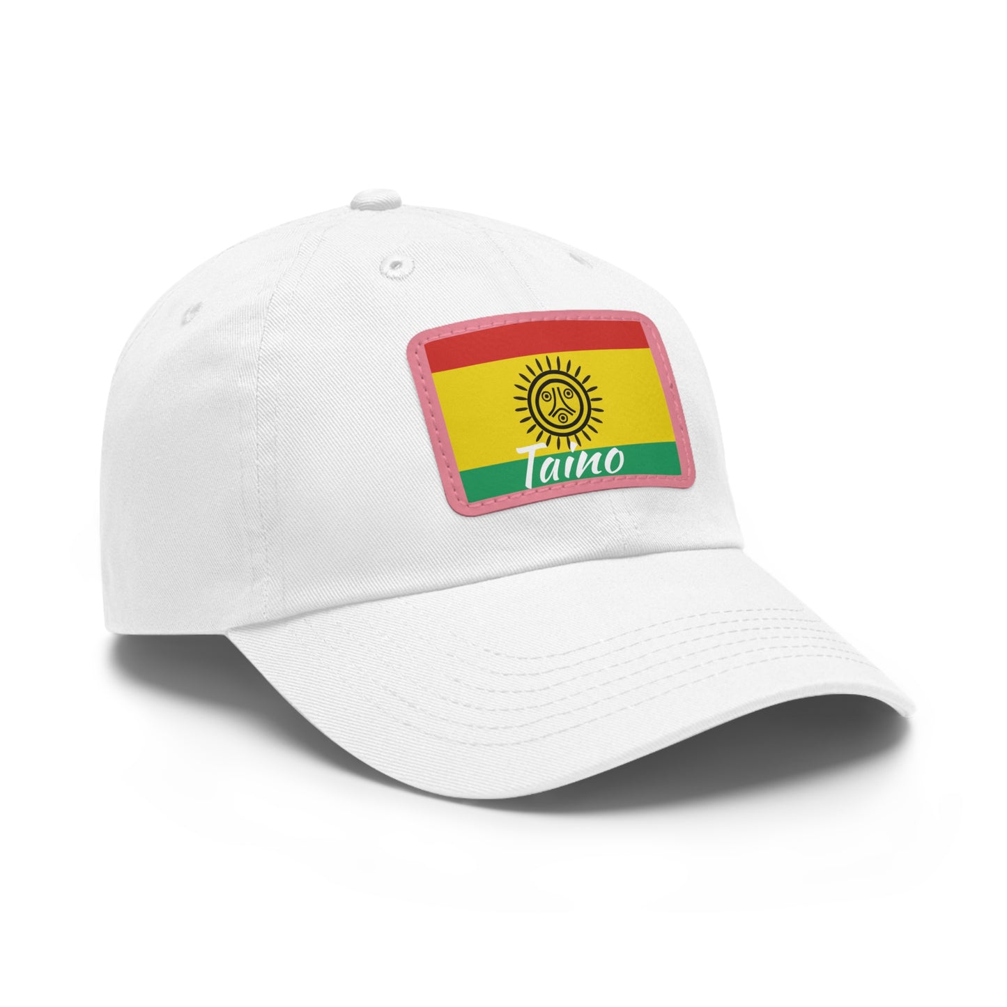 Taino Flag, Hat with Leather Patch (Rectangle)
