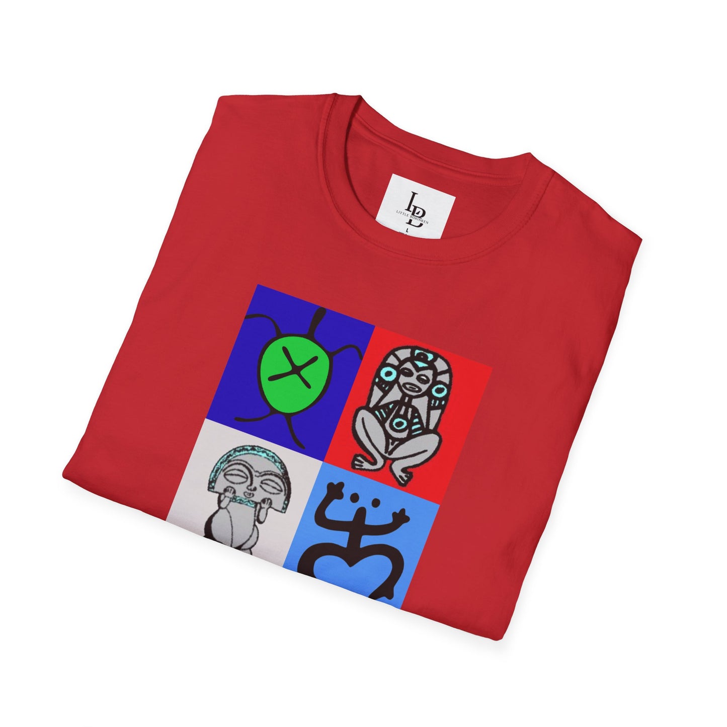 Four Taino Symbols, Unisex Softstyle T-Shirt