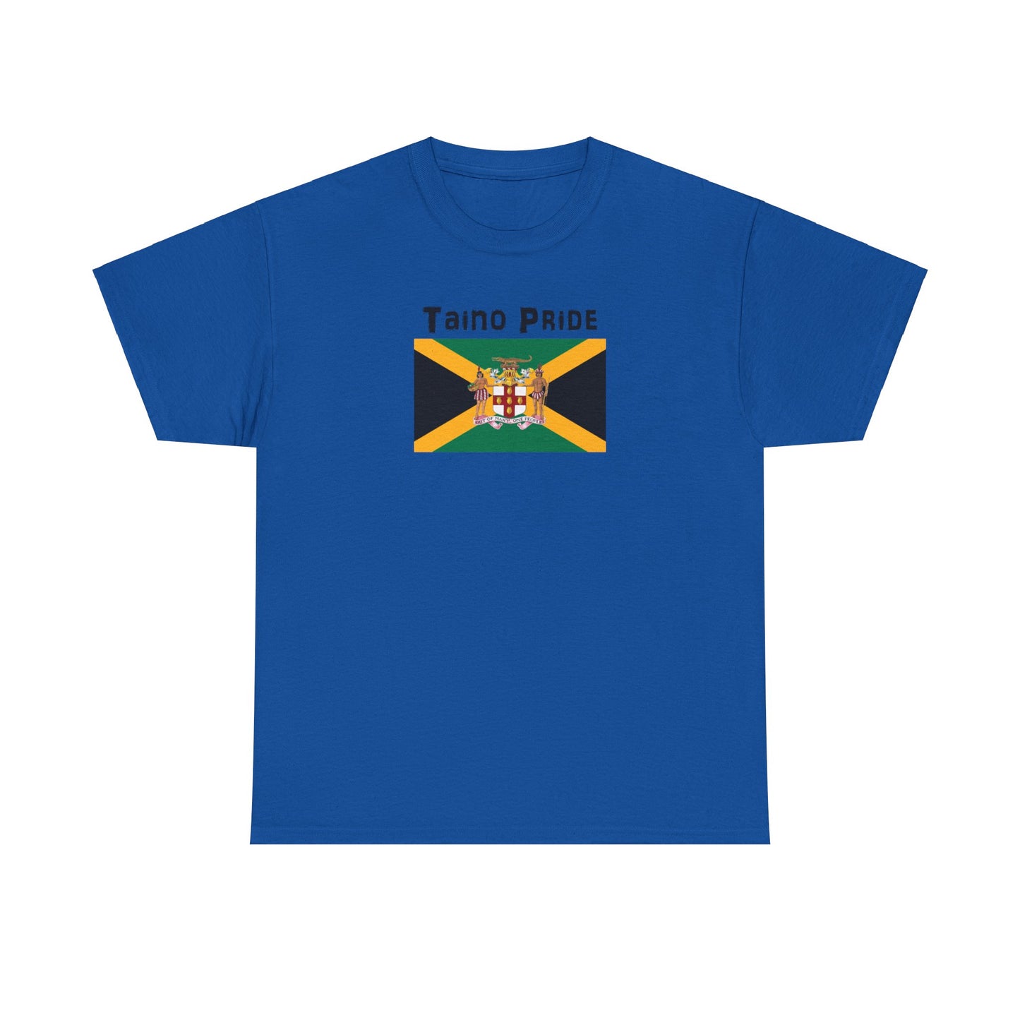 Jamaican Flag Taino Pride, Unisex Heavy Cotton Tee