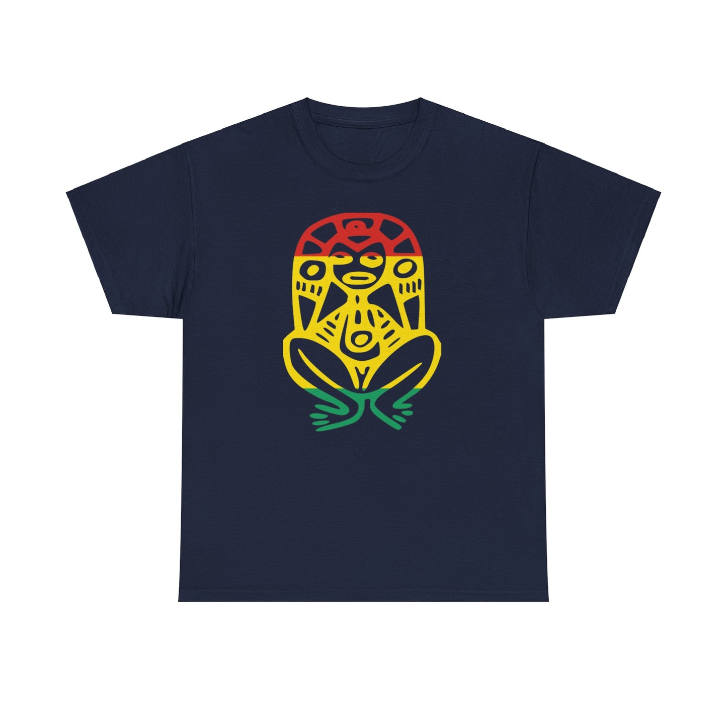 Atabey red, yellow and green, Unisex Heavy Cotton Tee