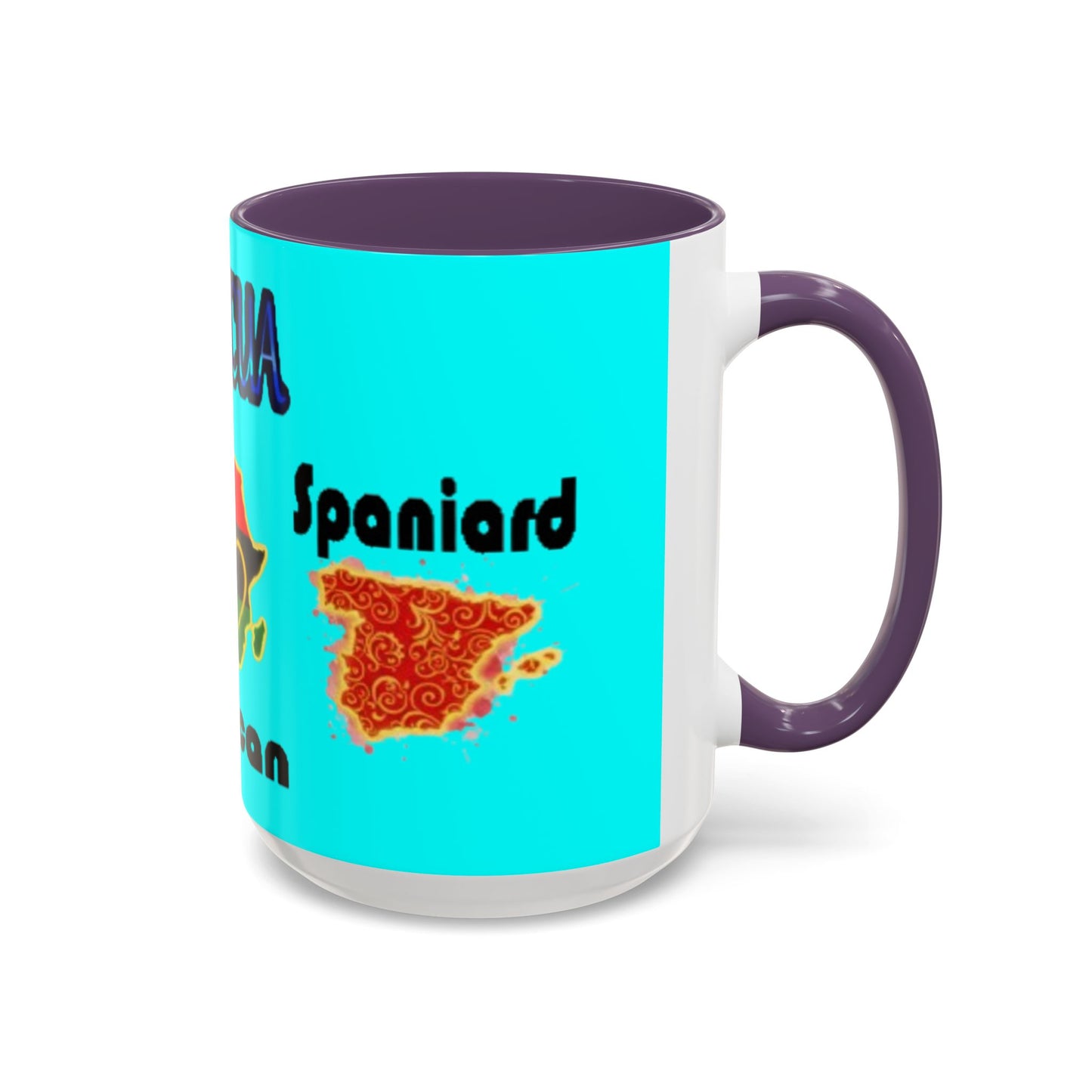 Boricua Roots, Colorful Accent Mugs, 11oz