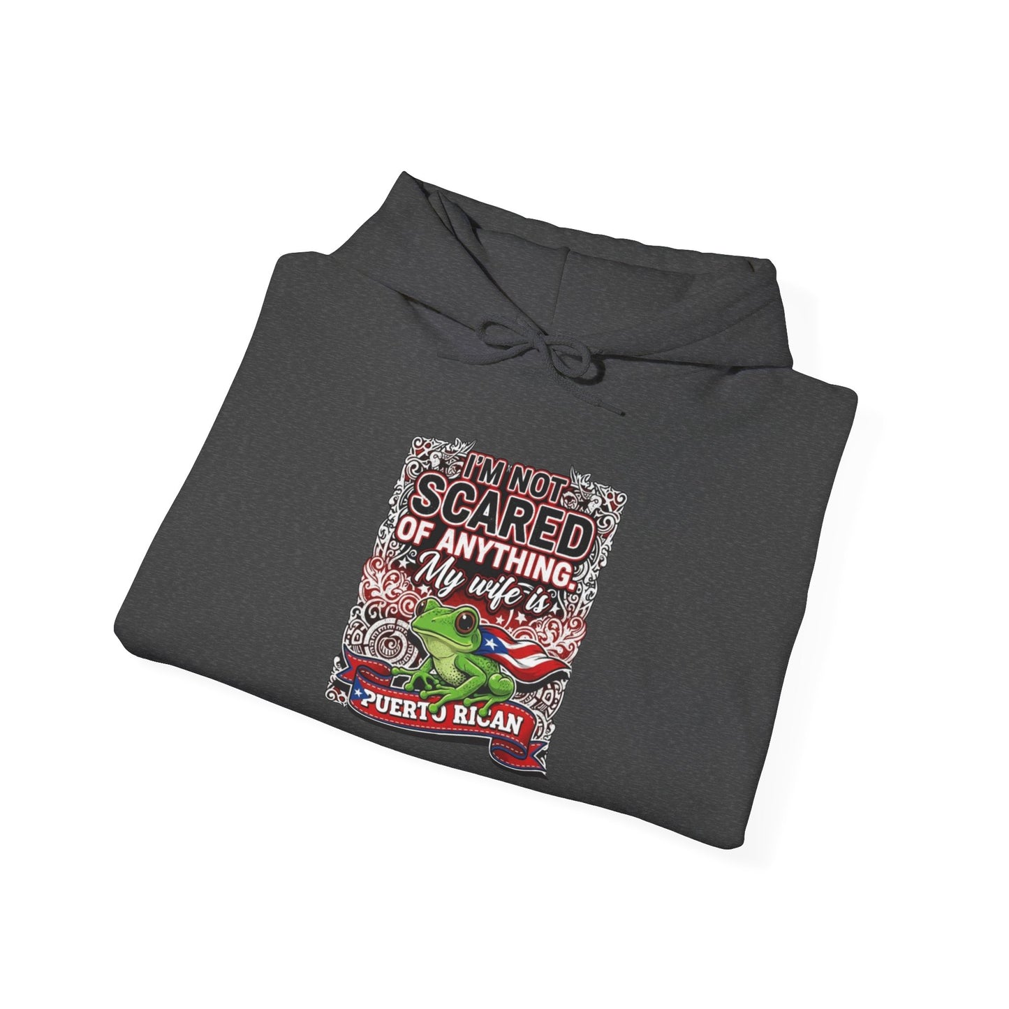 I'm not scared of anything, my wife is...., Unisex Heavy Blend™ Hooded Sweatshirt