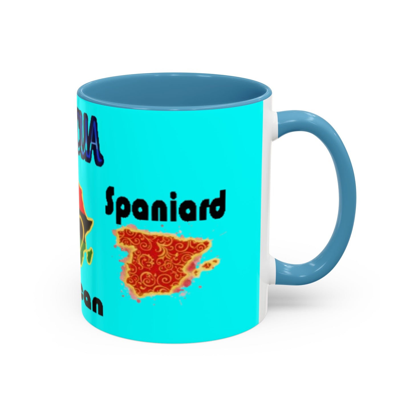 Boricua Roots, Colorful Accent Mugs, 11oz