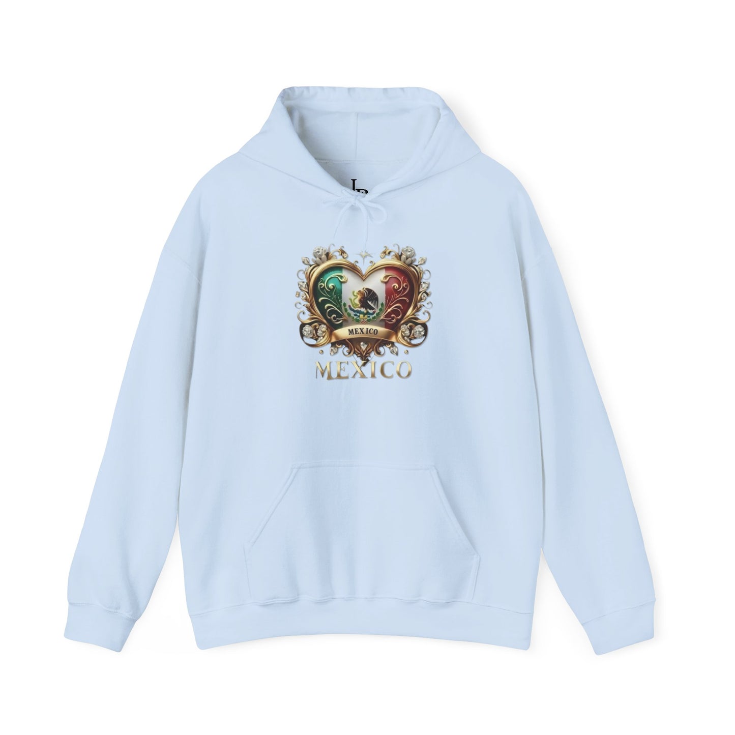 Mexican Heart Unisex Hoodie, Cozy Sweatshirt, Casual Wear, Gifts for Adventures, Pride Apparel, Comfortable Streetwear