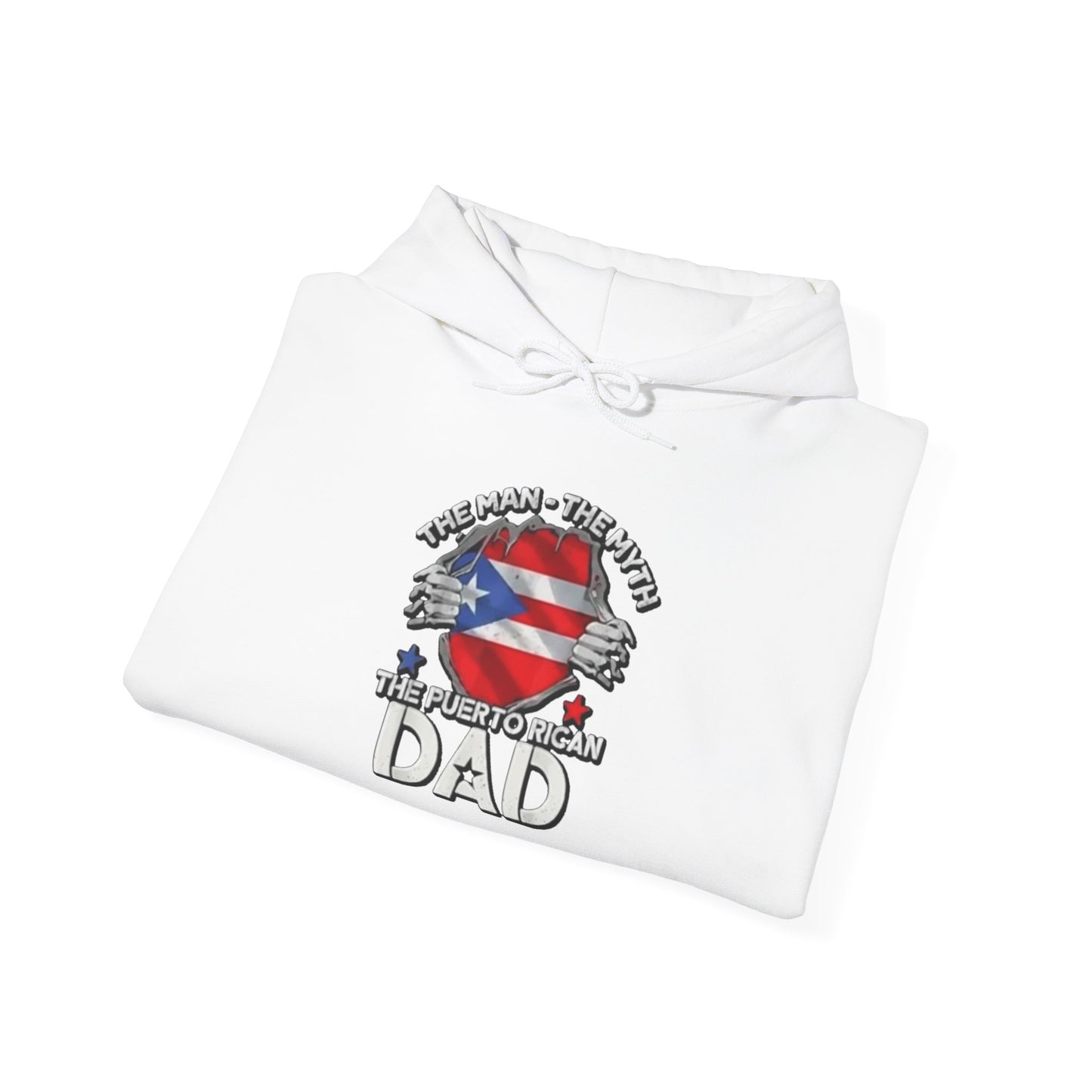 The Puerto Rican DAD Unisex Hoodie, Cozy Sweatshirt, Casual Wear, Gifts for Adventures, Pride Apparel, Comfortable Streetwear