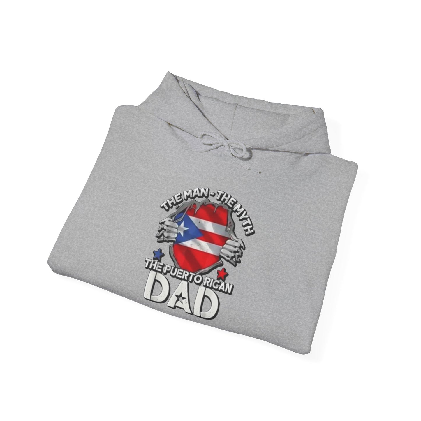 The Puerto Rican DAD Unisex Hoodie, Cozy Sweatshirt, Casual Wear, Gifts for Adventures, Pride Apparel, Comfortable Streetwear