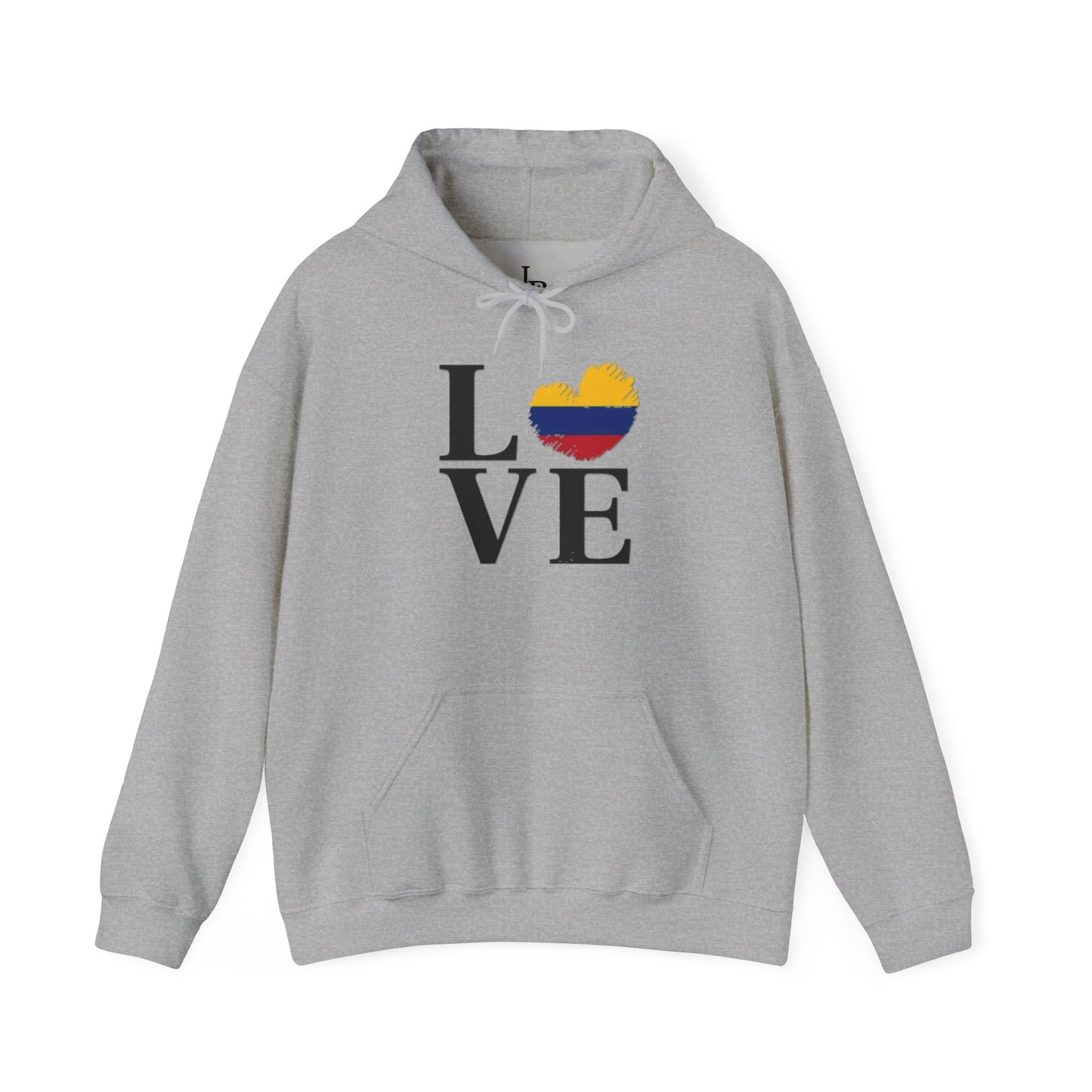 Love Colombia Unisex Hoodie, Cozy Sweatshirt, Casual Wear, Gifts for Adventures, Pride Apparel, Comfortable Streetwear