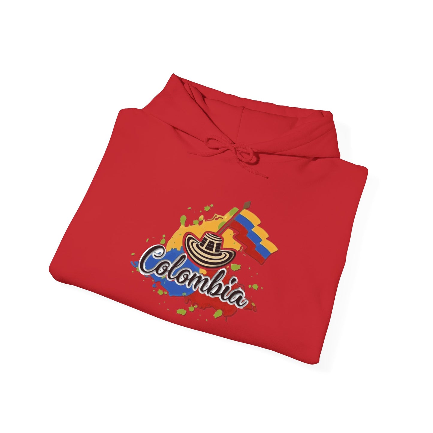 Colombia Unisex Hoodie, Cozy Sweatshirt, Casual Wear, Gifts for Adventures, Pride Apparel, Comfortable Streetwear