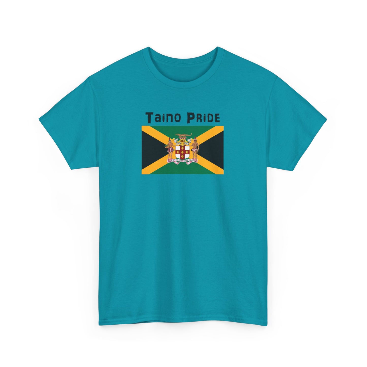 Jamaican Flag Taino Pride, Unisex Heavy Cotton Tee