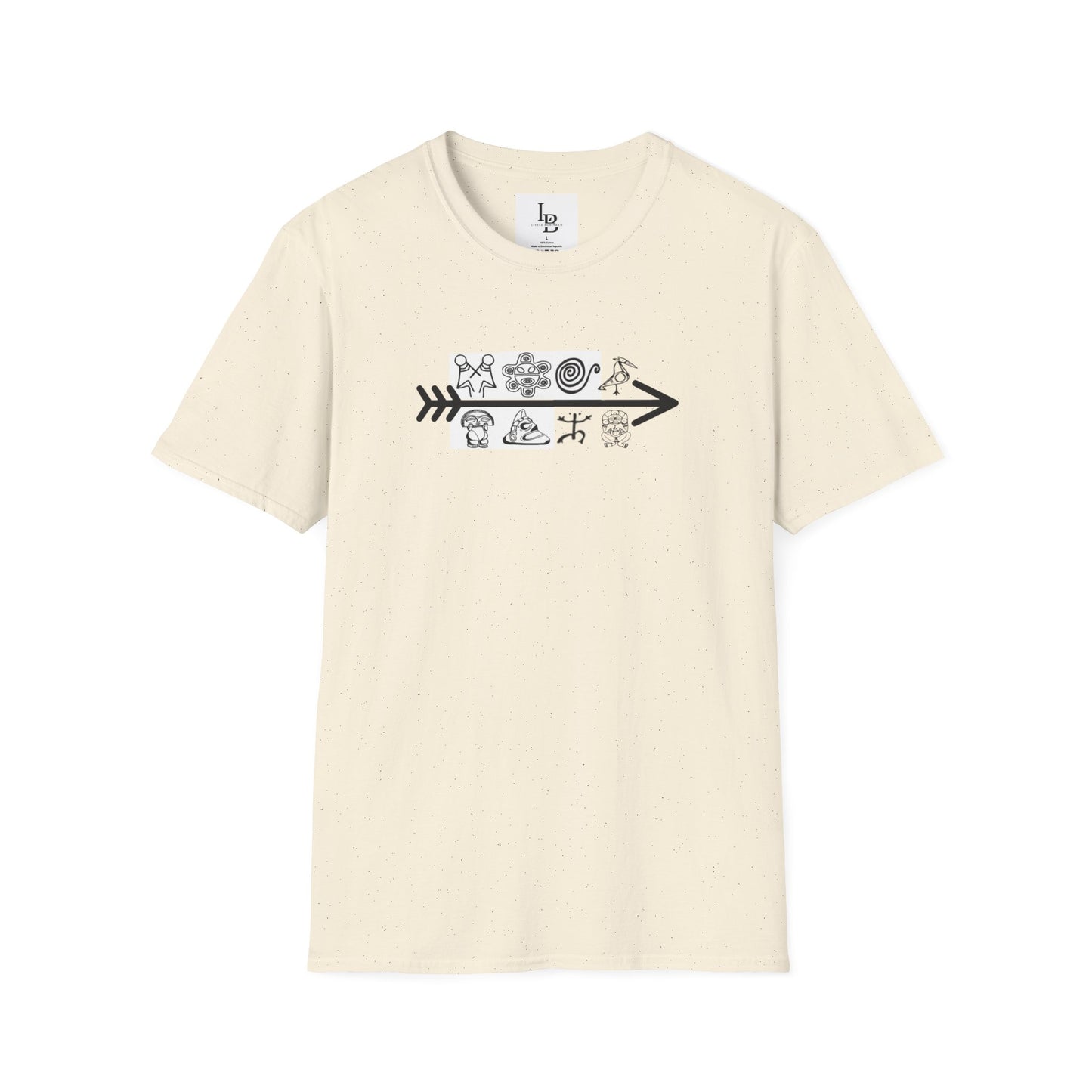 Arrow and Symbols, Unisex Softstyle T-Shirt