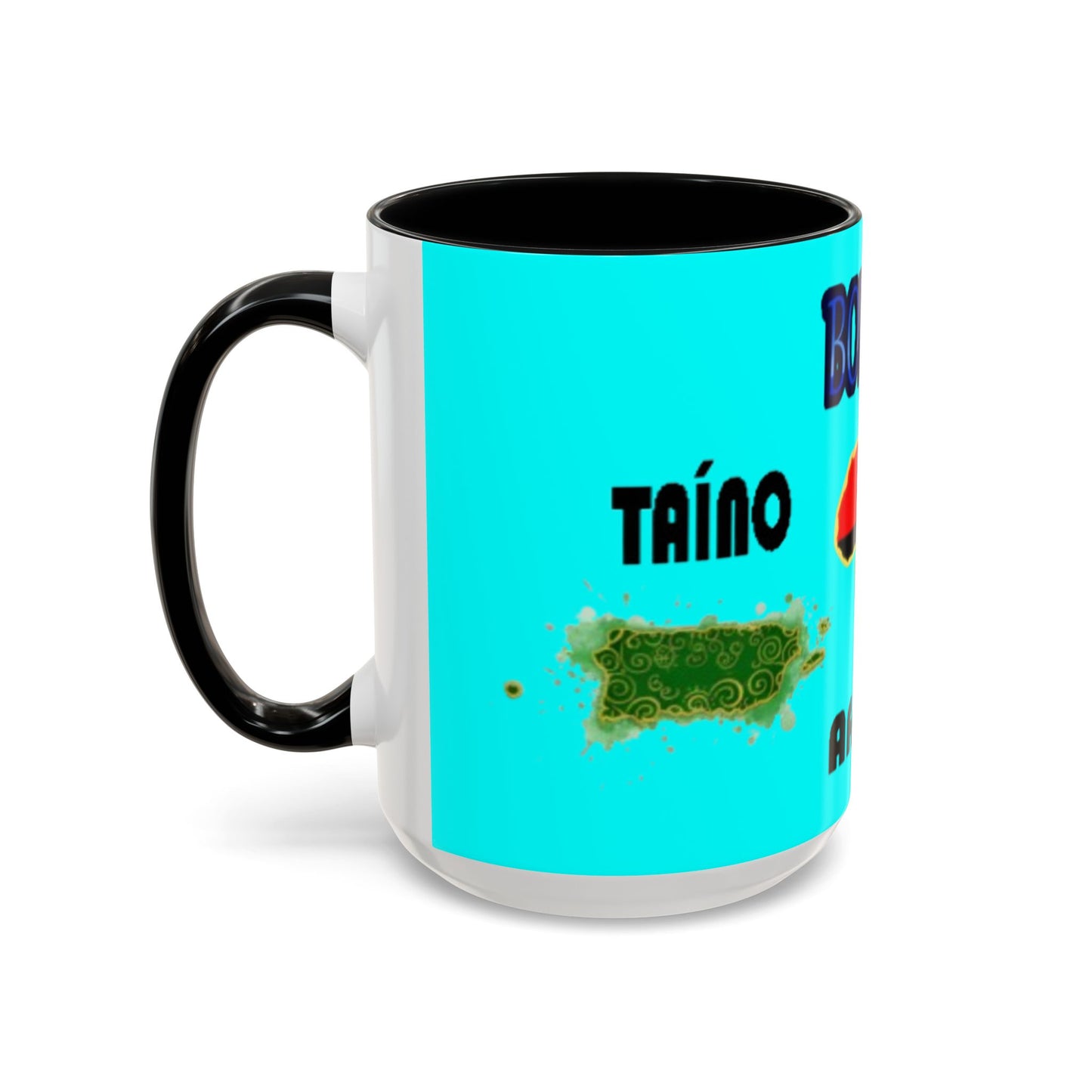 Boricua Roots, Colorful Accent Mugs, 11oz