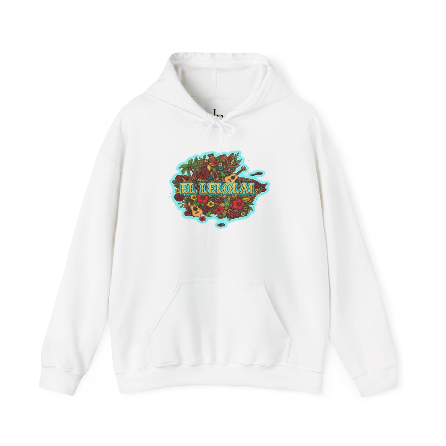 EL LELOLAI PR MAP Unisex Hoodie, Cozy Sweatshirt, Casual Wear, Gifts for Adventures, Pride Apparel, Comfortable Streetwear