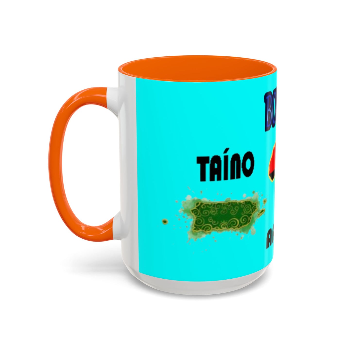 Boricua Roots, Colorful Accent Mugs, 11oz
