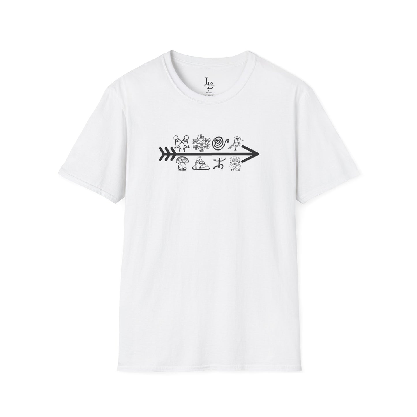 Arrow and Symbols, Unisex Softstyle T-Shirt