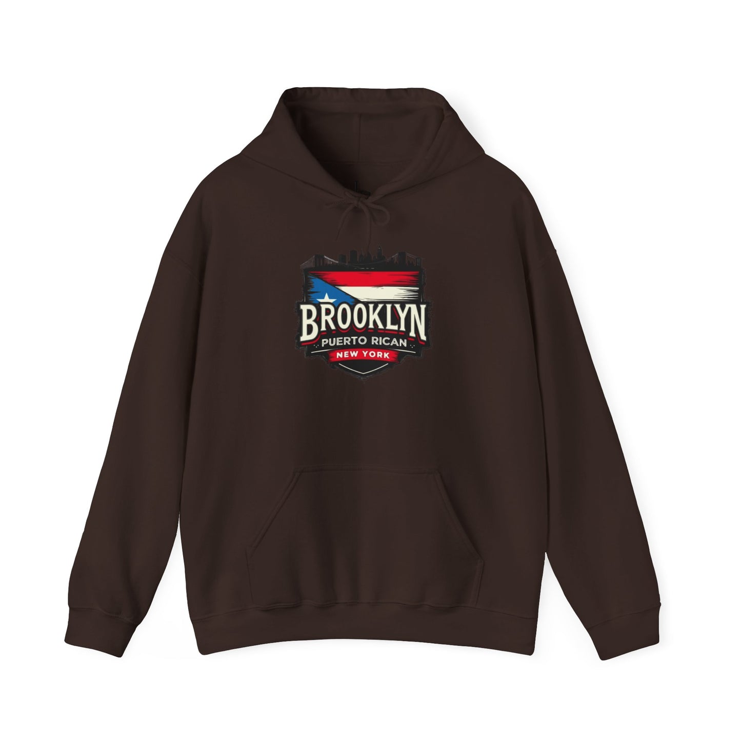 Brooklyn Puerto Rican Unisex Hoodie, Cozy Sweatshirt, Casual Wear, Gifts for Adventures, Pride Apparel, Comfortable Streetwear