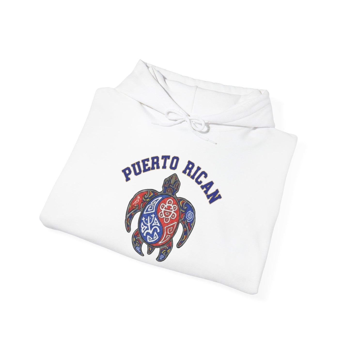 Taino Turtle Unisex Hoodie, Cozy Sweatshirt, Casual Wear, Gifts for Adventures, Pride Apparel, Comfortable Streetwear