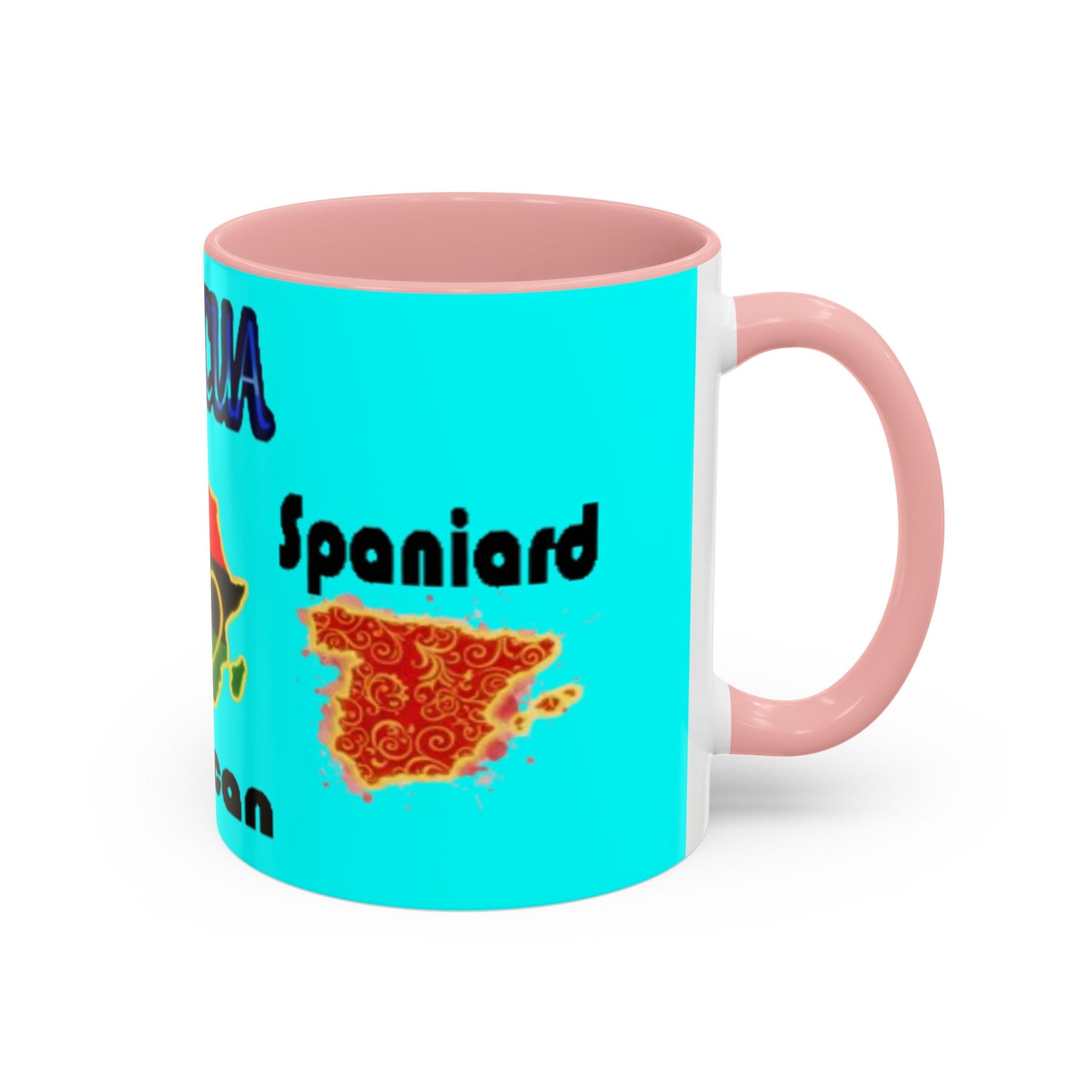 Boricua Roots, Colorful Accent Mugs, 11oz