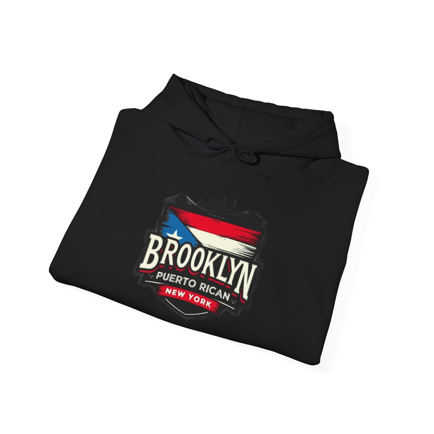Brooklyn Puerto Rican Unisex Hoodie, Cozy Sweatshirt, Casual Wear, Gifts for Adventures, Pride Apparel, Comfortable Streetwear