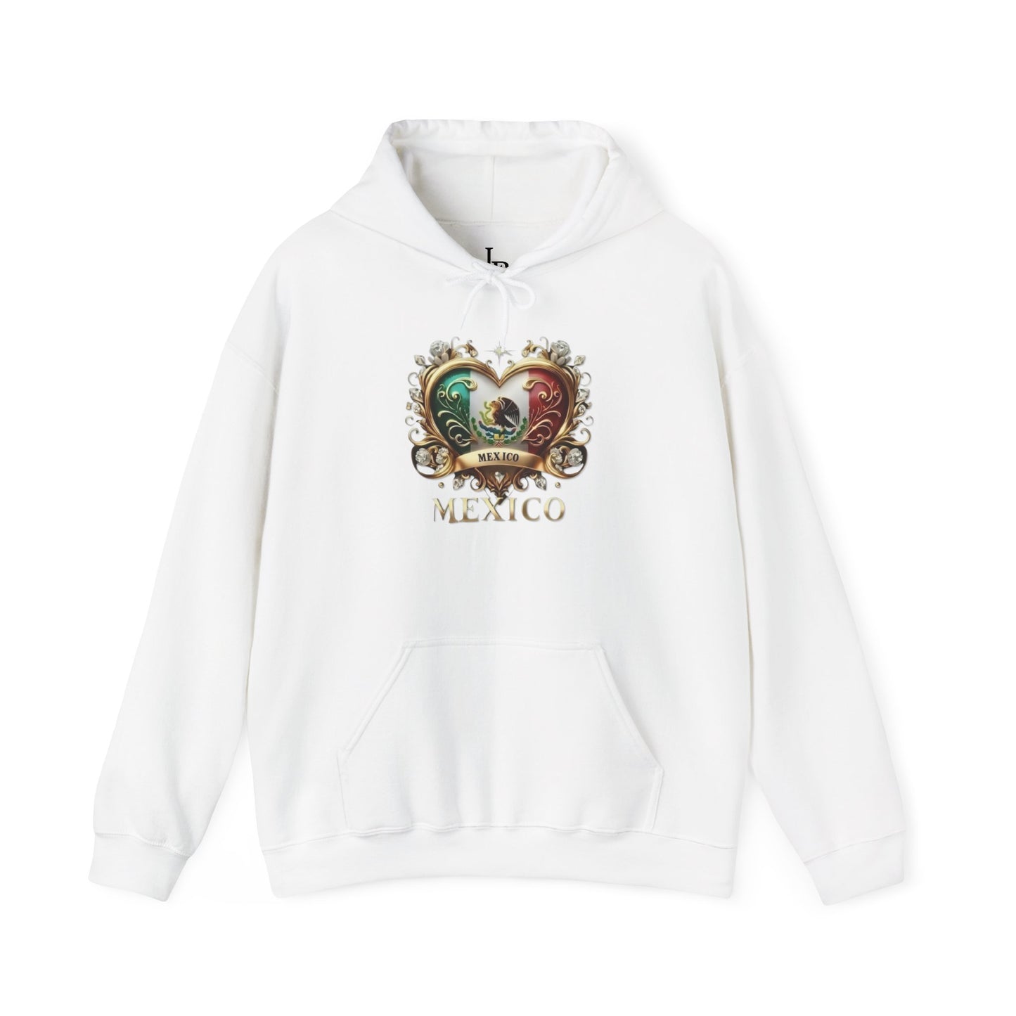 Mexico Heart Unisex Hoodie, Cozy Sweatshirt, Casual Wear, Gifts for Adventures, Pride Apparel, Comfortable Streetwear