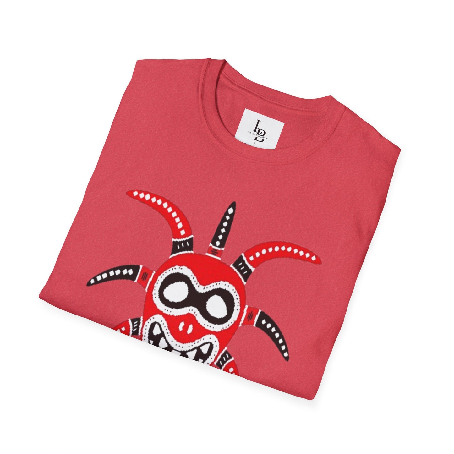 Black and Red Vejigante, Unisex Softstyle T-Shirt