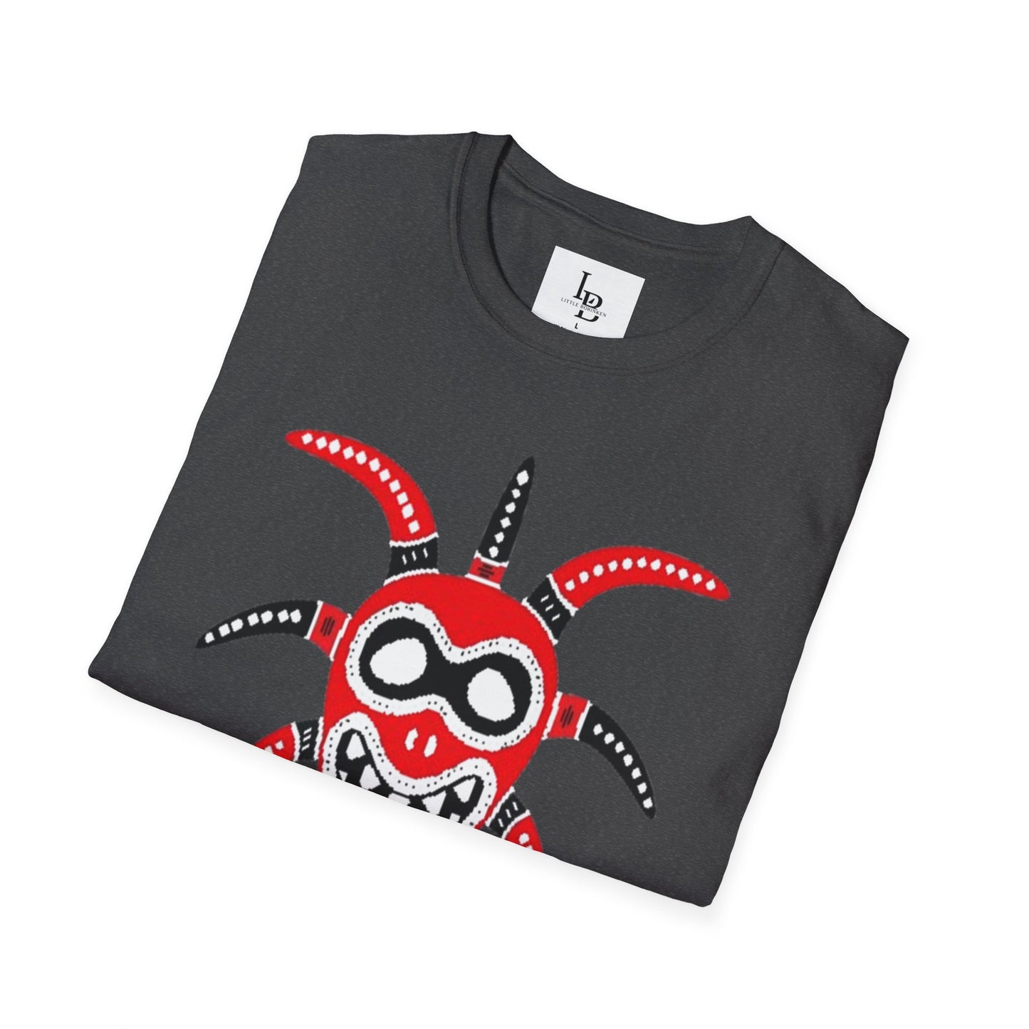 Black and Red Vejigante, Unisex Softstyle T-Shirt