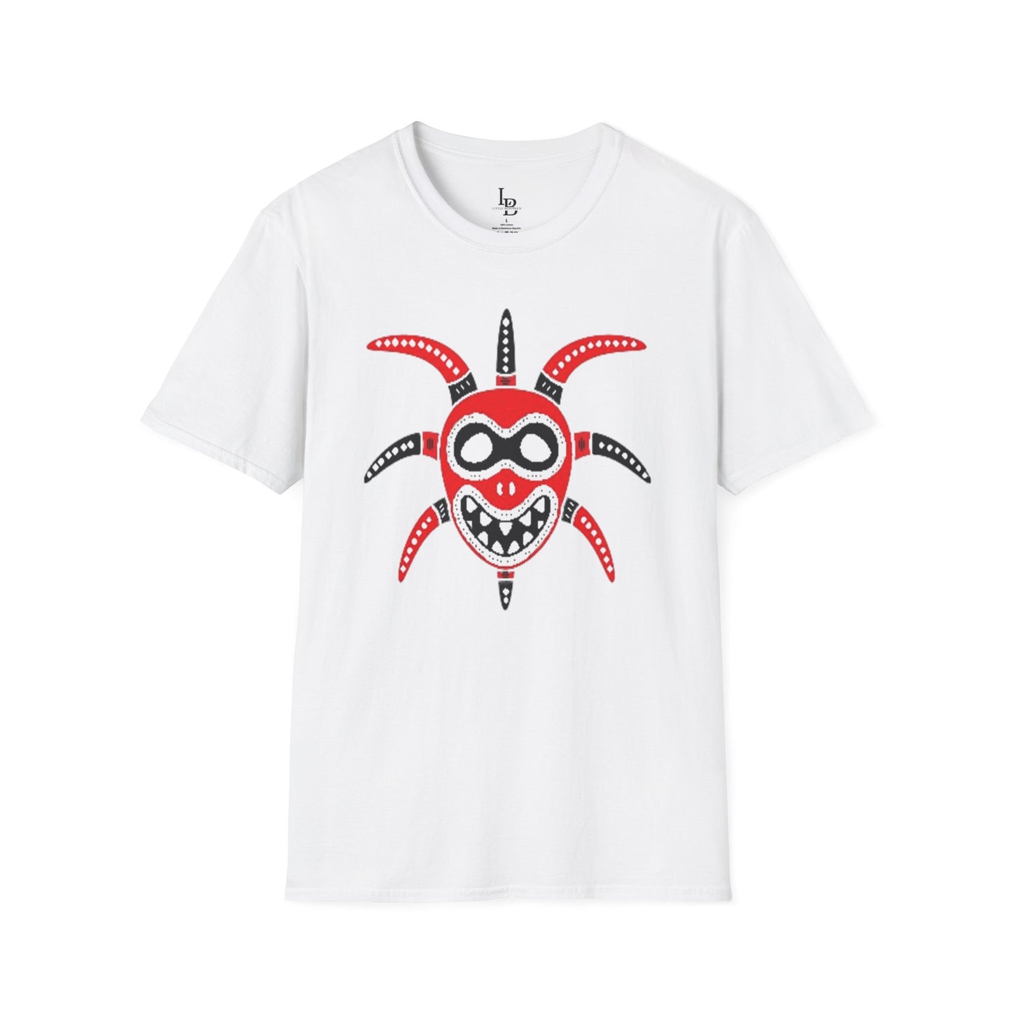 Black and Red Vejigante, Unisex Softstyle T-Shirt