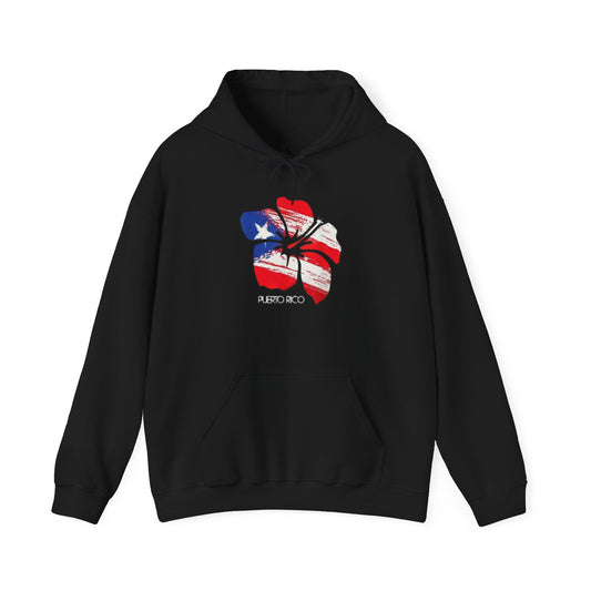Puerto Rican Flower Unisex Hoodie, Cozy Sweatshirt, Casual Wear, Gifts for Adventures, Pride Apparel, Comfortable Streetwear