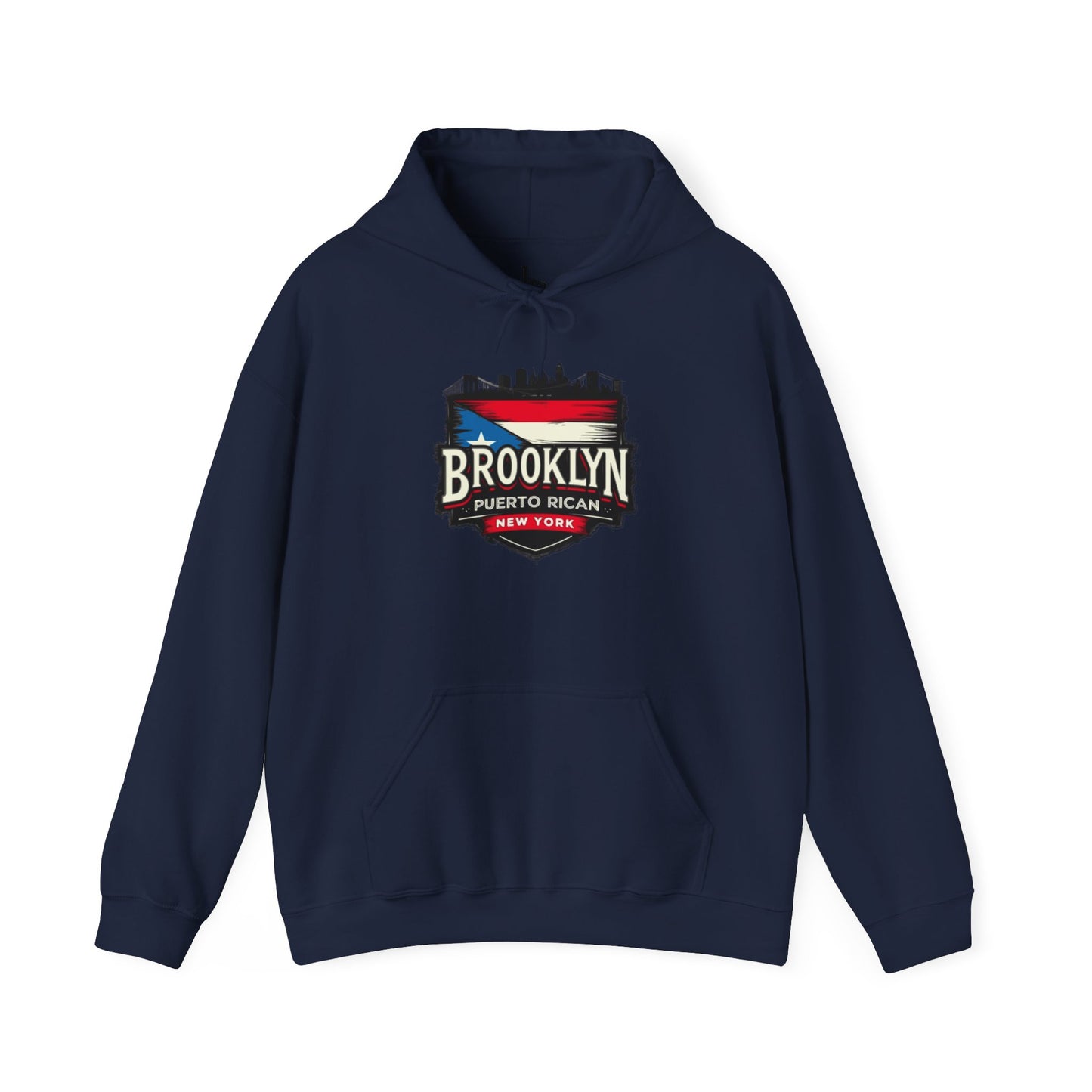 Brooklyn Puerto Rican Unisex Hoodie, Cozy Sweatshirt, Casual Wear, Gifts for Adventures, Pride Apparel, Comfortable Streetwear