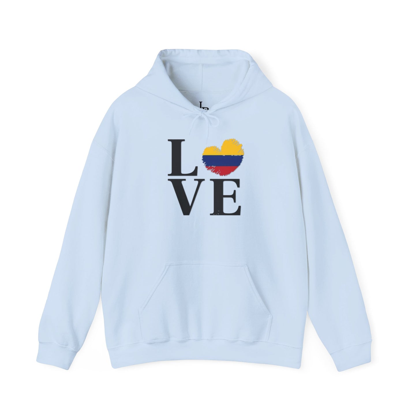 Love Colombia Unisex Hoodie, Cozy Sweatshirt, Casual Wear, Gifts for Adventures, Pride Apparel, Comfortable Streetwear
