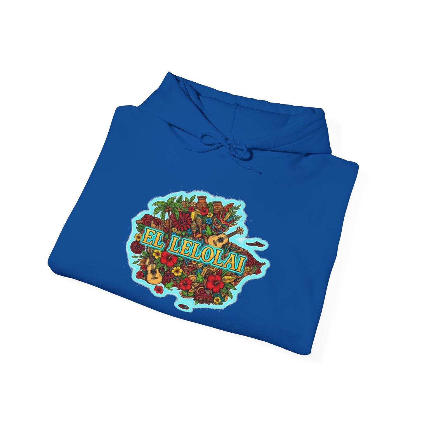 EL LELOLAI PR MAP Unisex Hoodie, Cozy Sweatshirt, Casual Wear, Gifts for Adventures, Pride Apparel, Comfortable Streetwear