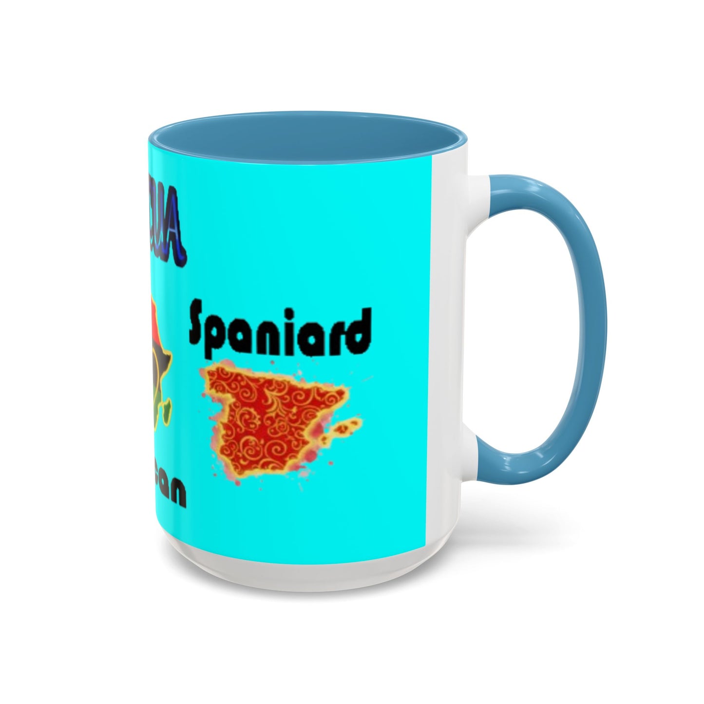 Boricua Roots, Colorful Accent Mugs, 11oz